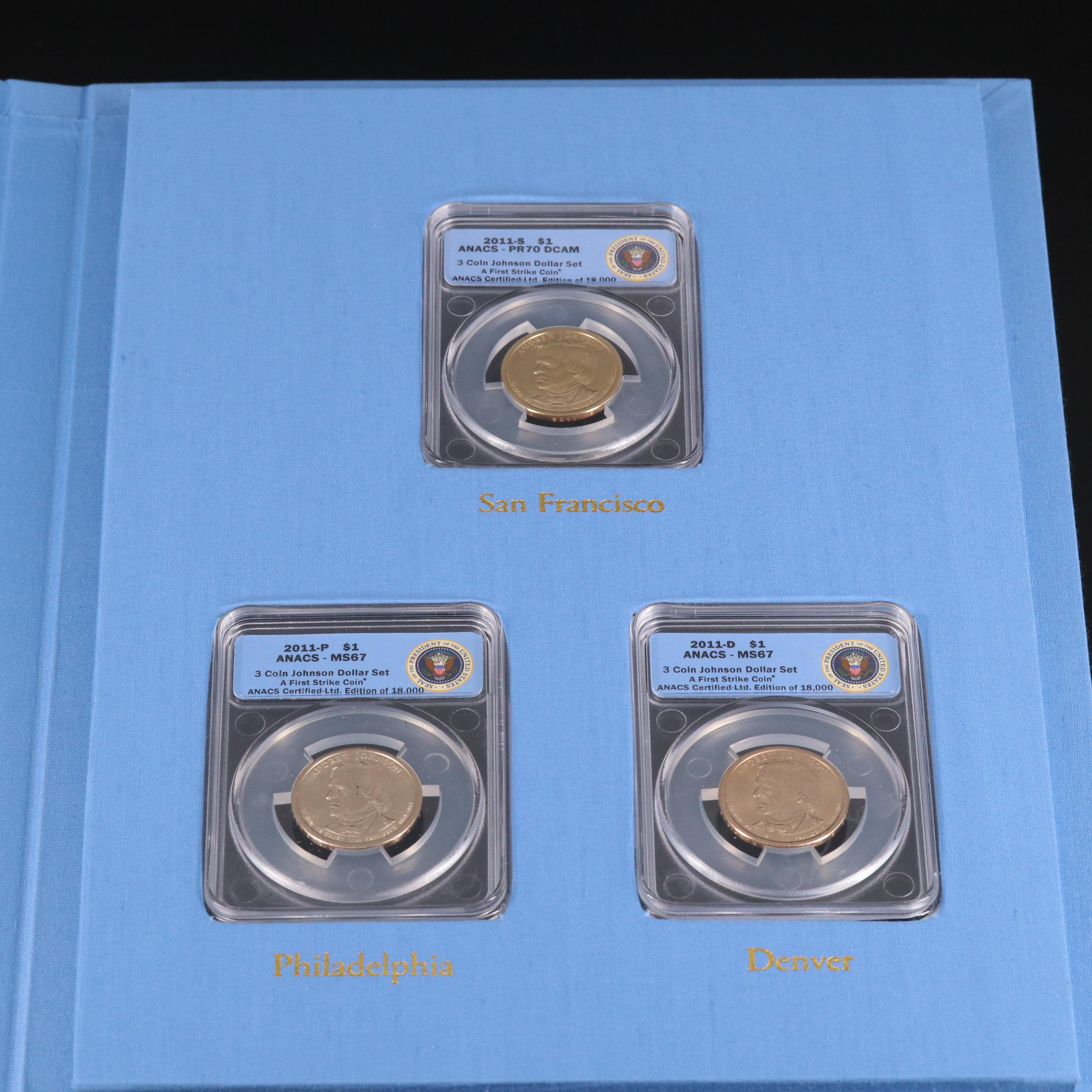 Four Different Presidential Dollar Coin Sets