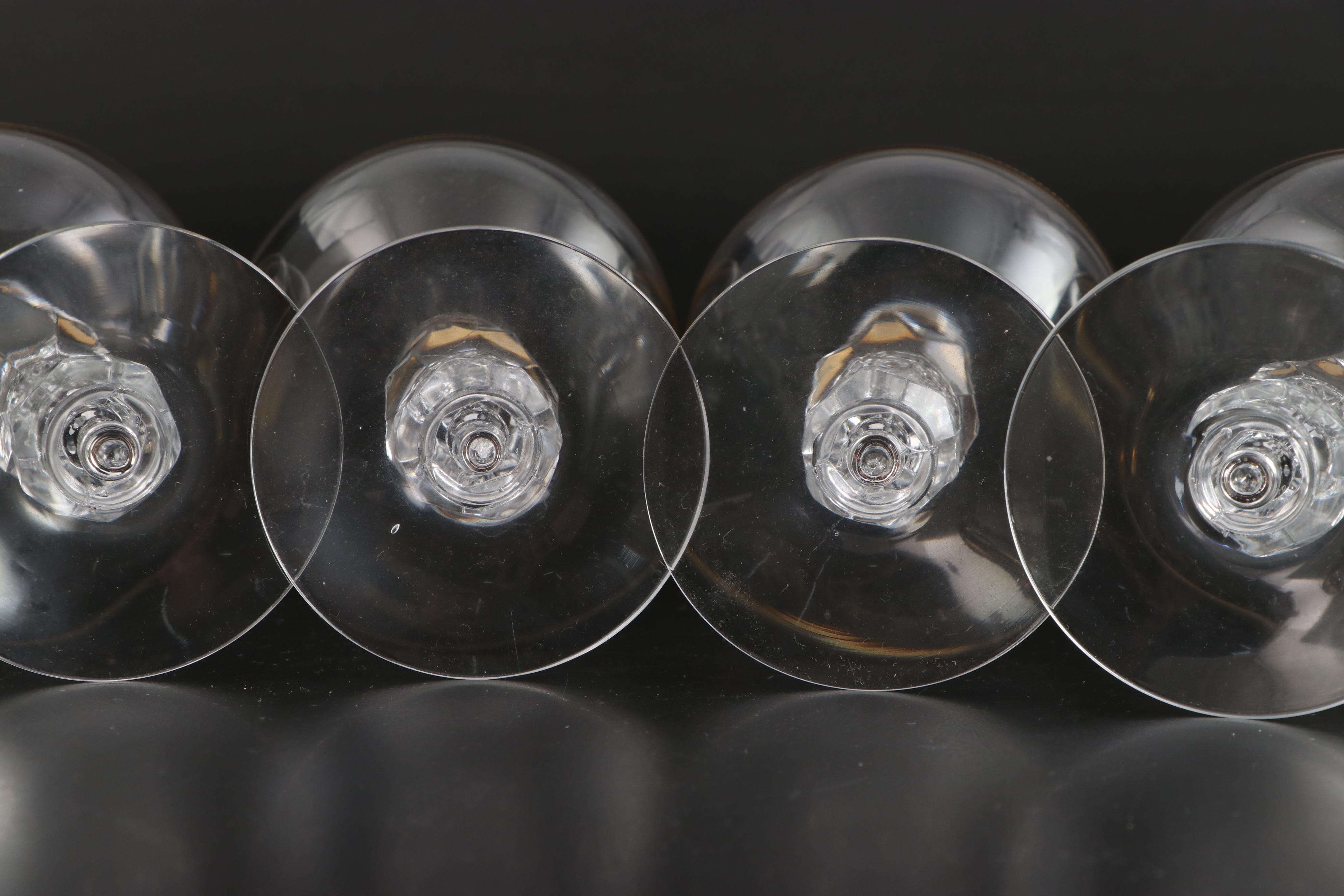 Tiffin-Franciscan "Westchester" Gold Encrusted Stemware, 1965-1978