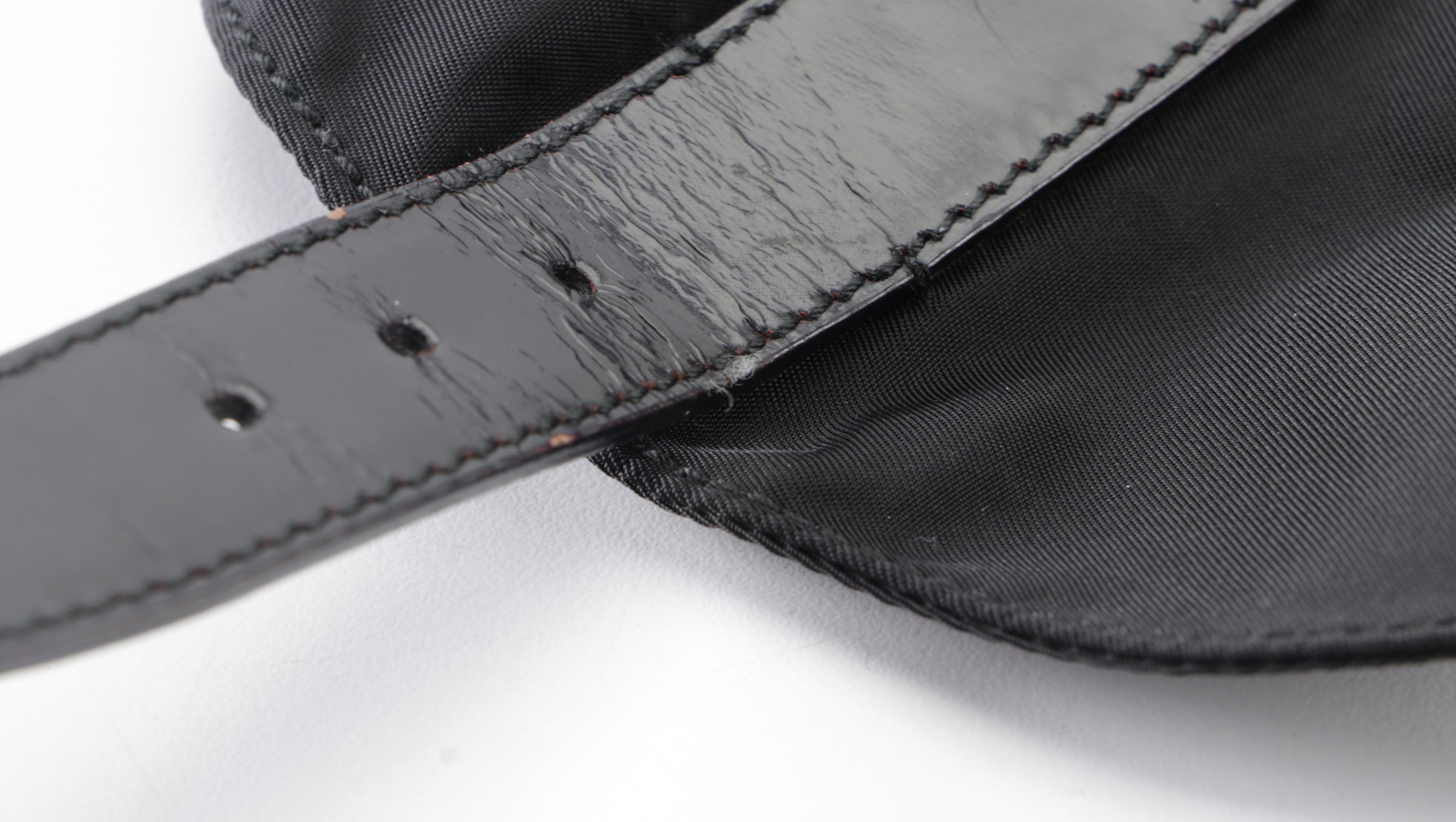 Prada Backpack in Black Tessuto Nylon and Leather Trim