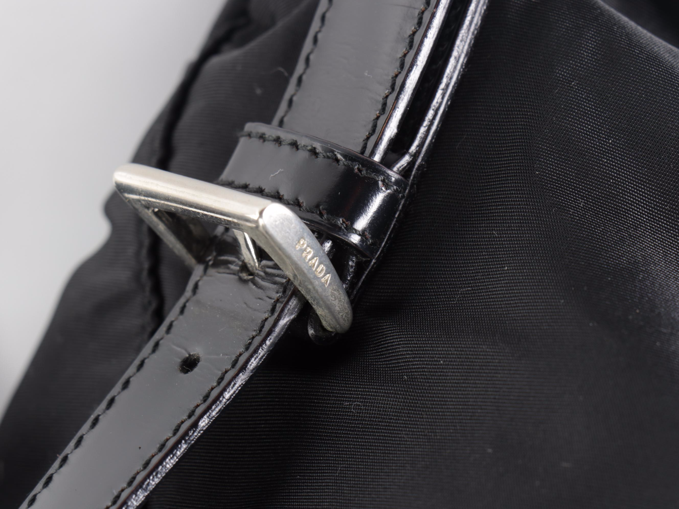 Prada Backpack in Black Tessuto Nylon and Leather Trim