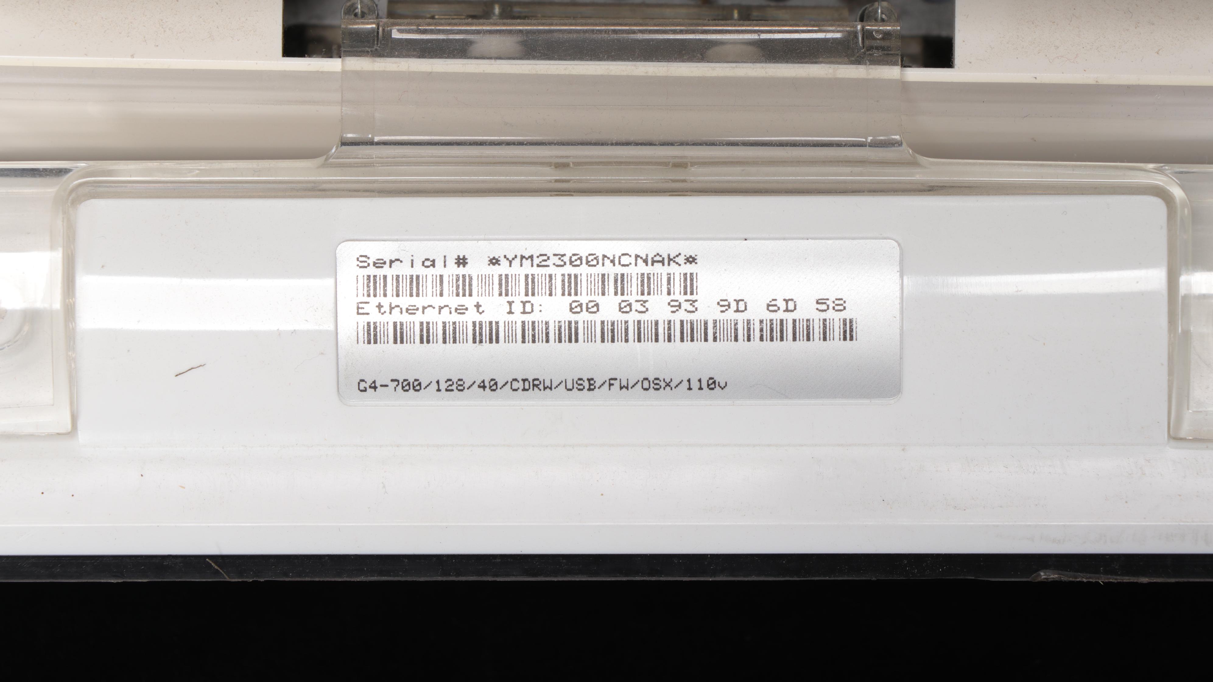 Apple eMac White G4 Desktop Computer, 2002