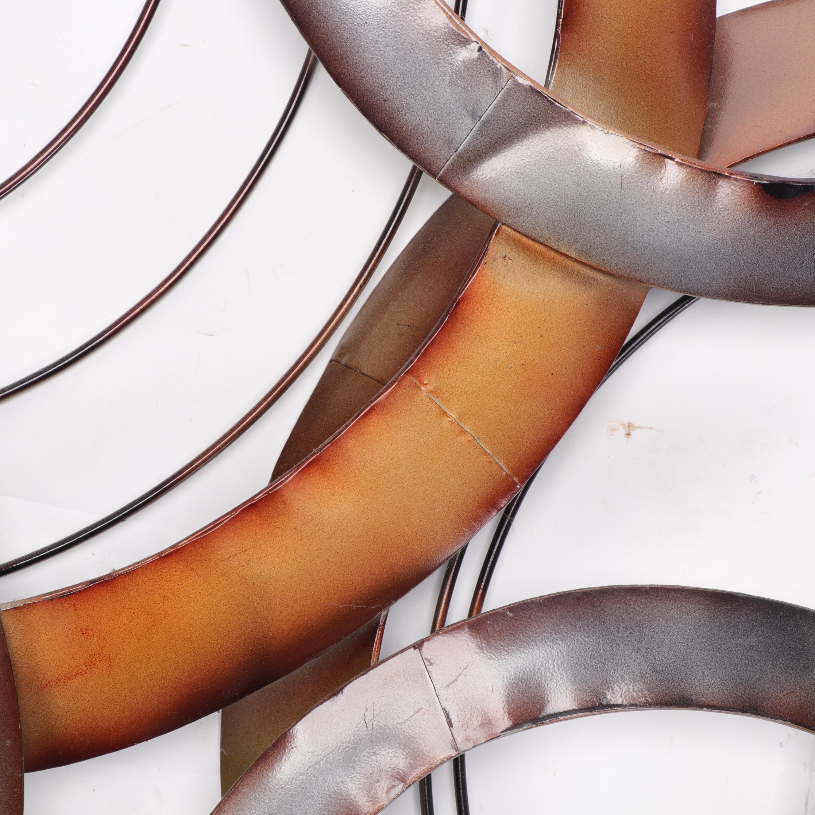 Cut Sheet Metal Overlapping Circles Wall Hanging