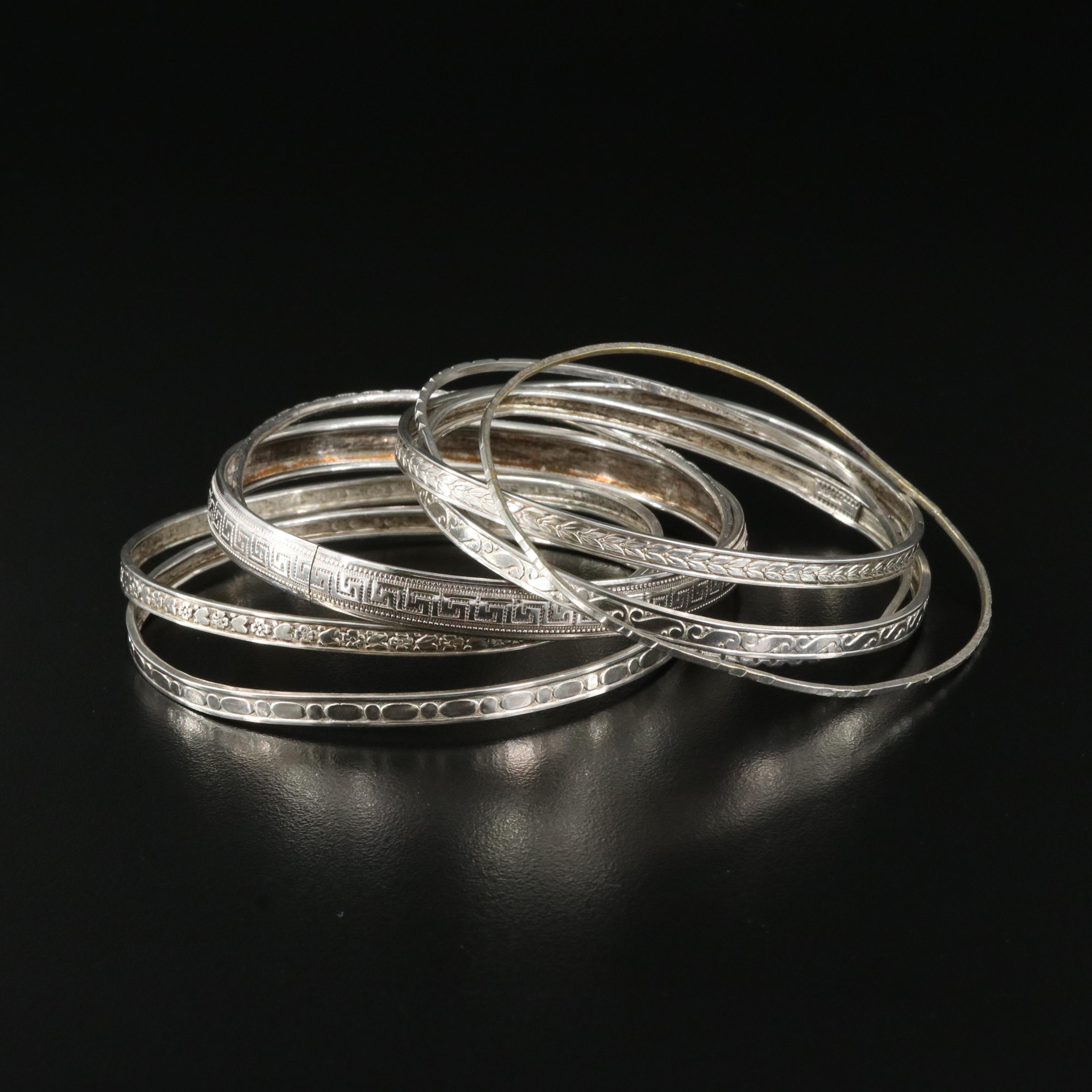 Sterling Silver Stacking Bangles