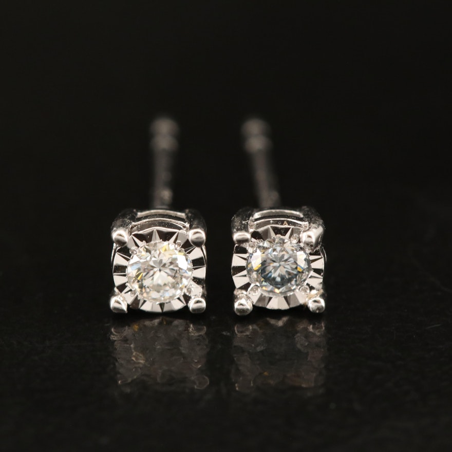 EFFY Sterling Lab Grown Diamond Stud Earrings