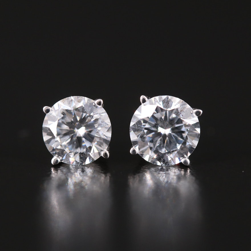 14K 1.62 CTW Lab Grown Diamond Stud Earrings