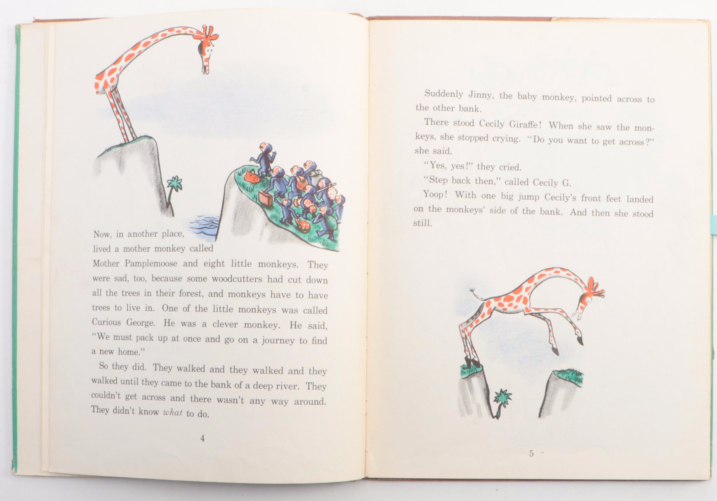 Early Edition "Cecily G. and the Nine Monkeys" by H. A. Rey, Mid-20th Century