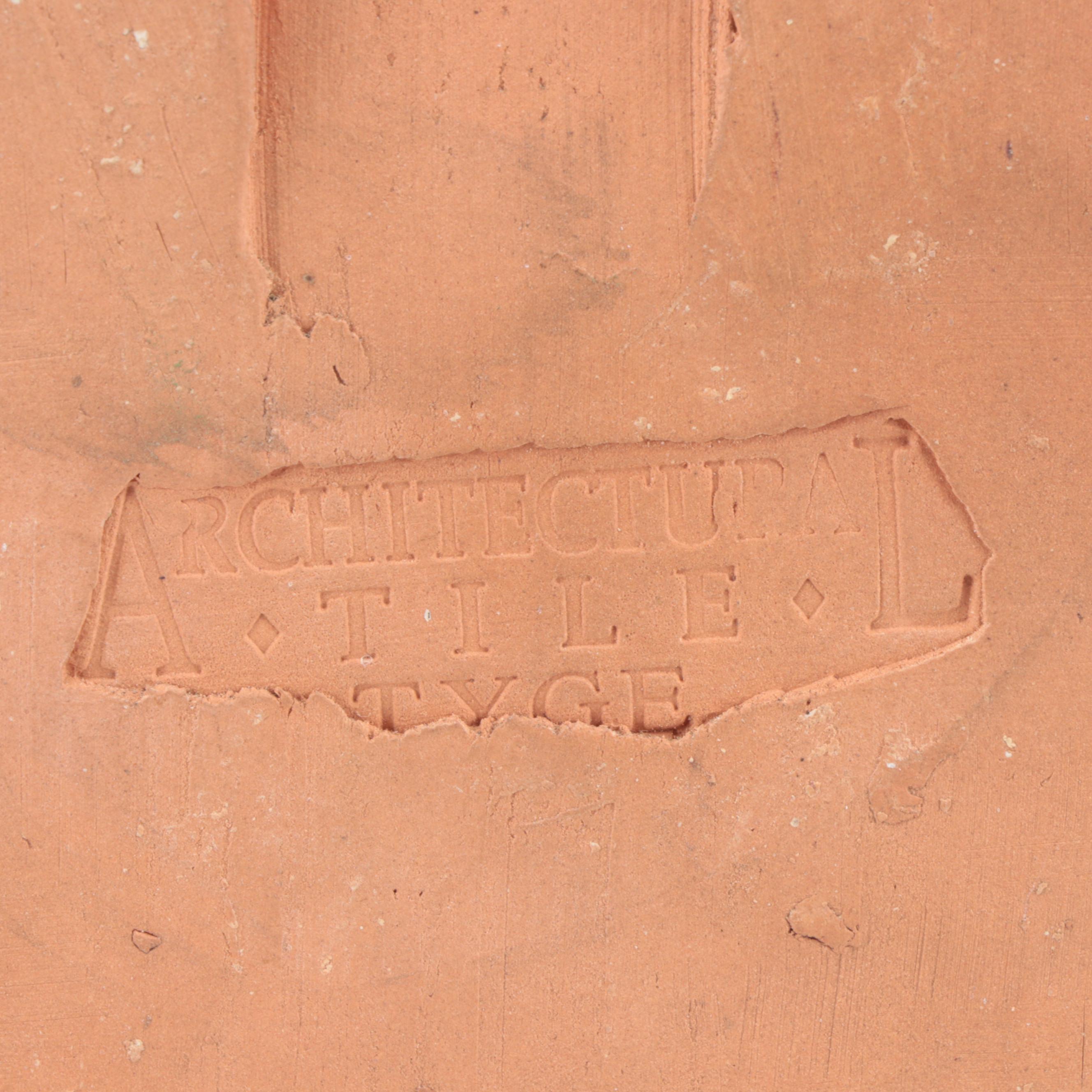 Tyge Studio Pottery Victorian Style Architectural Tile