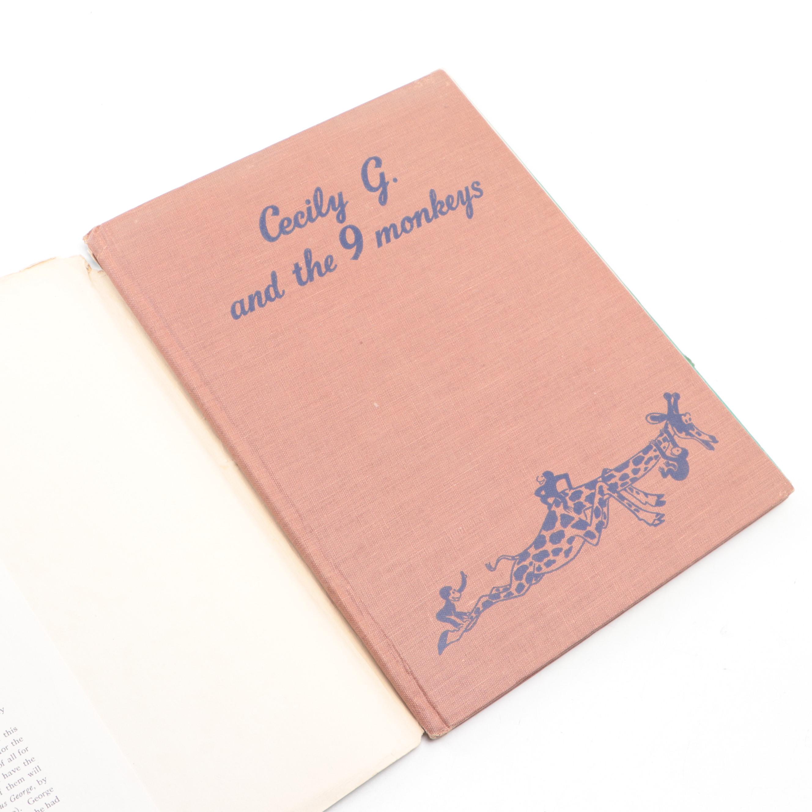 Early Edition "Cecily G. and the Nine Monkeys" by H. A. Rey, Mid-20th Century