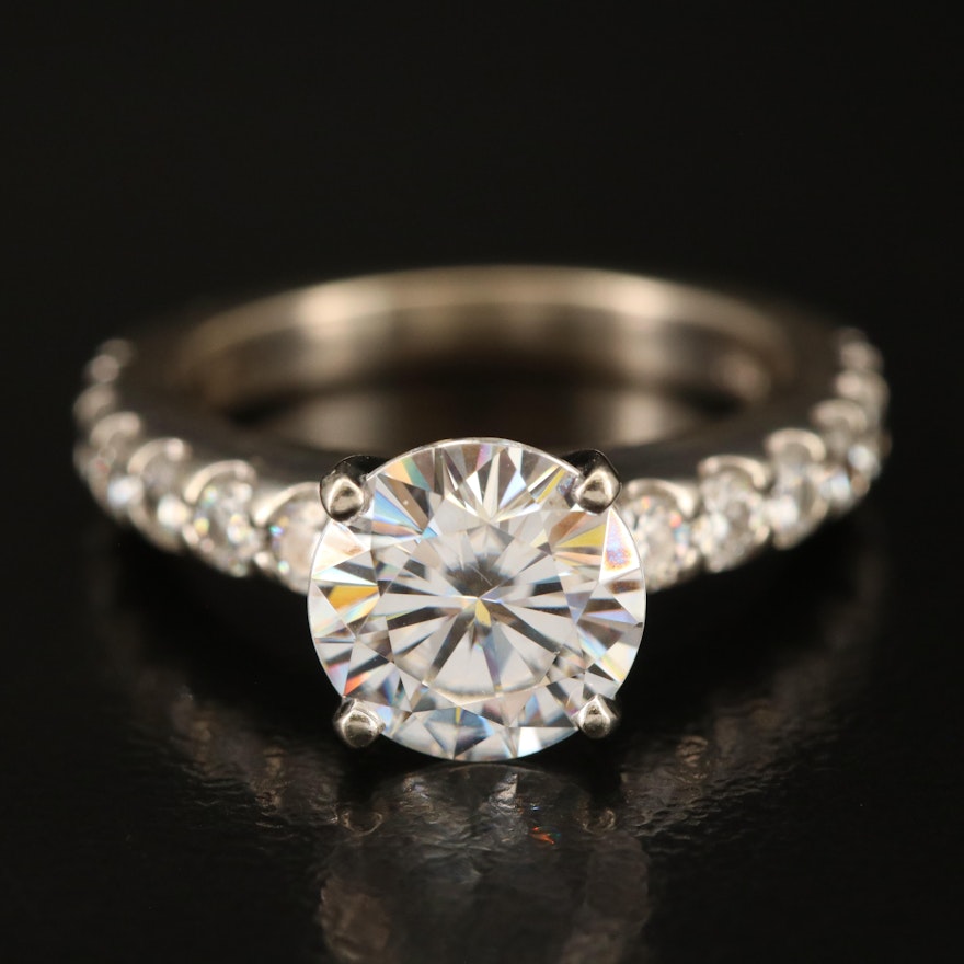 14K Moissanite Ring