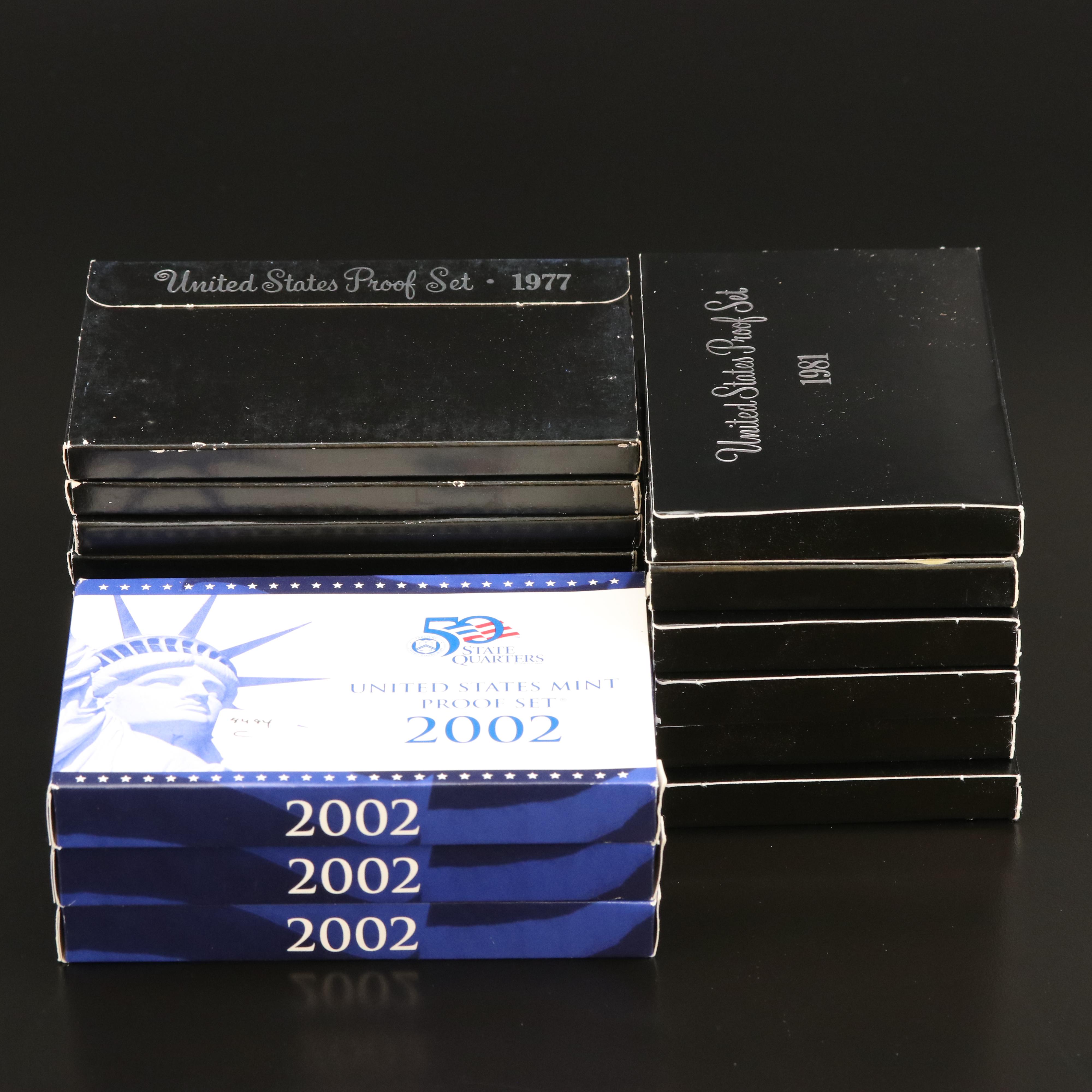 Seventeen U.S. Mint Proof Sets