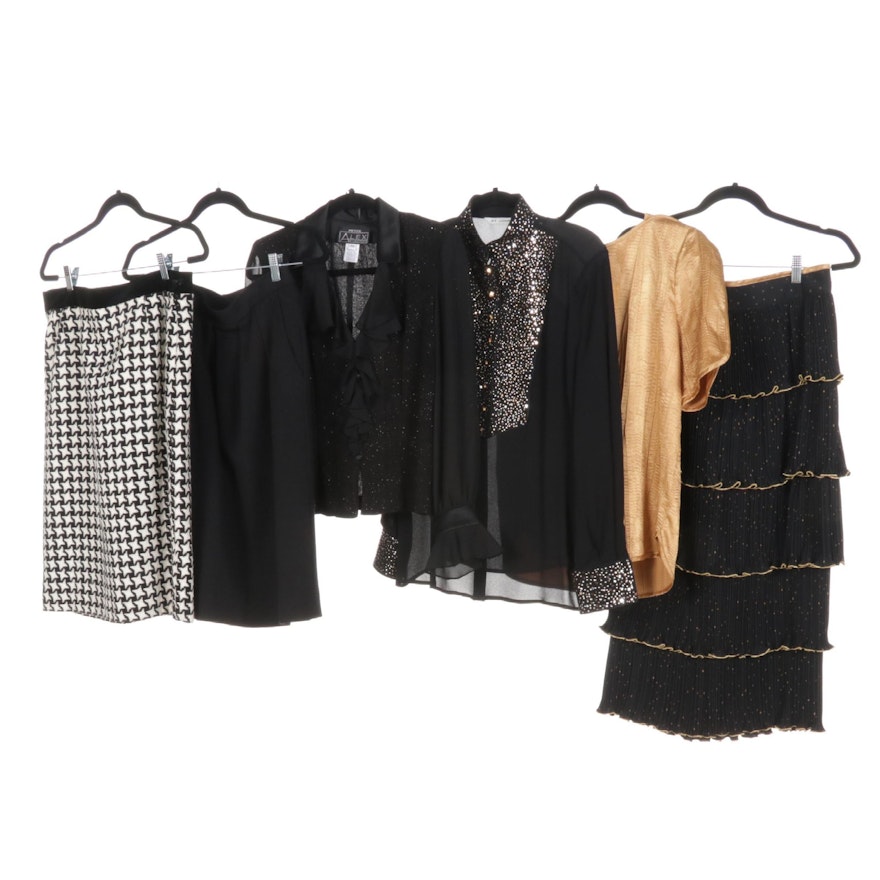 St. John Embellished Blouse with Escada, Blassport, and Other Separates