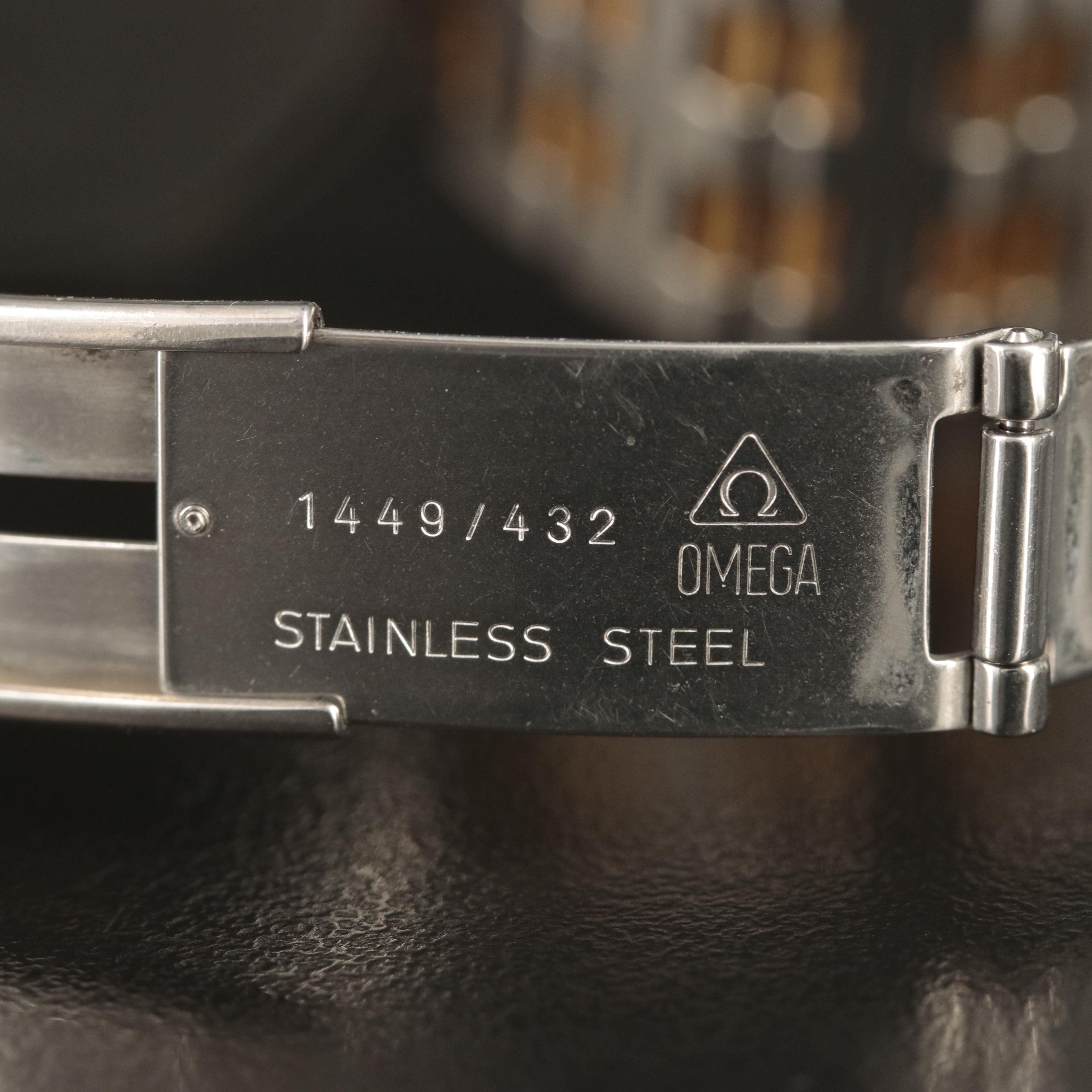 1990s Omega DeVille 18K and Stainless Steel Quartz Watch