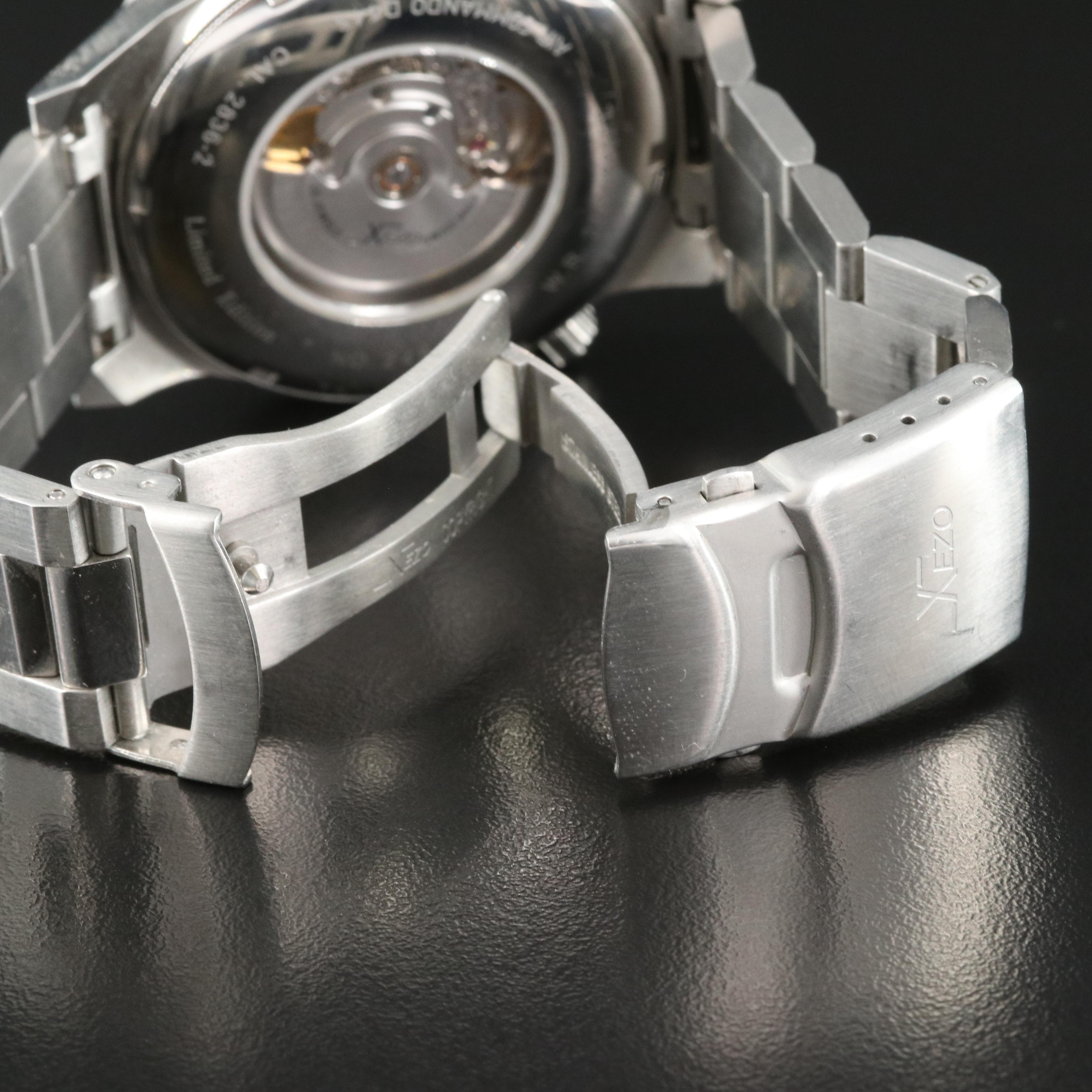 Xezo Air Commando D44S Watch with Guilloche Dial