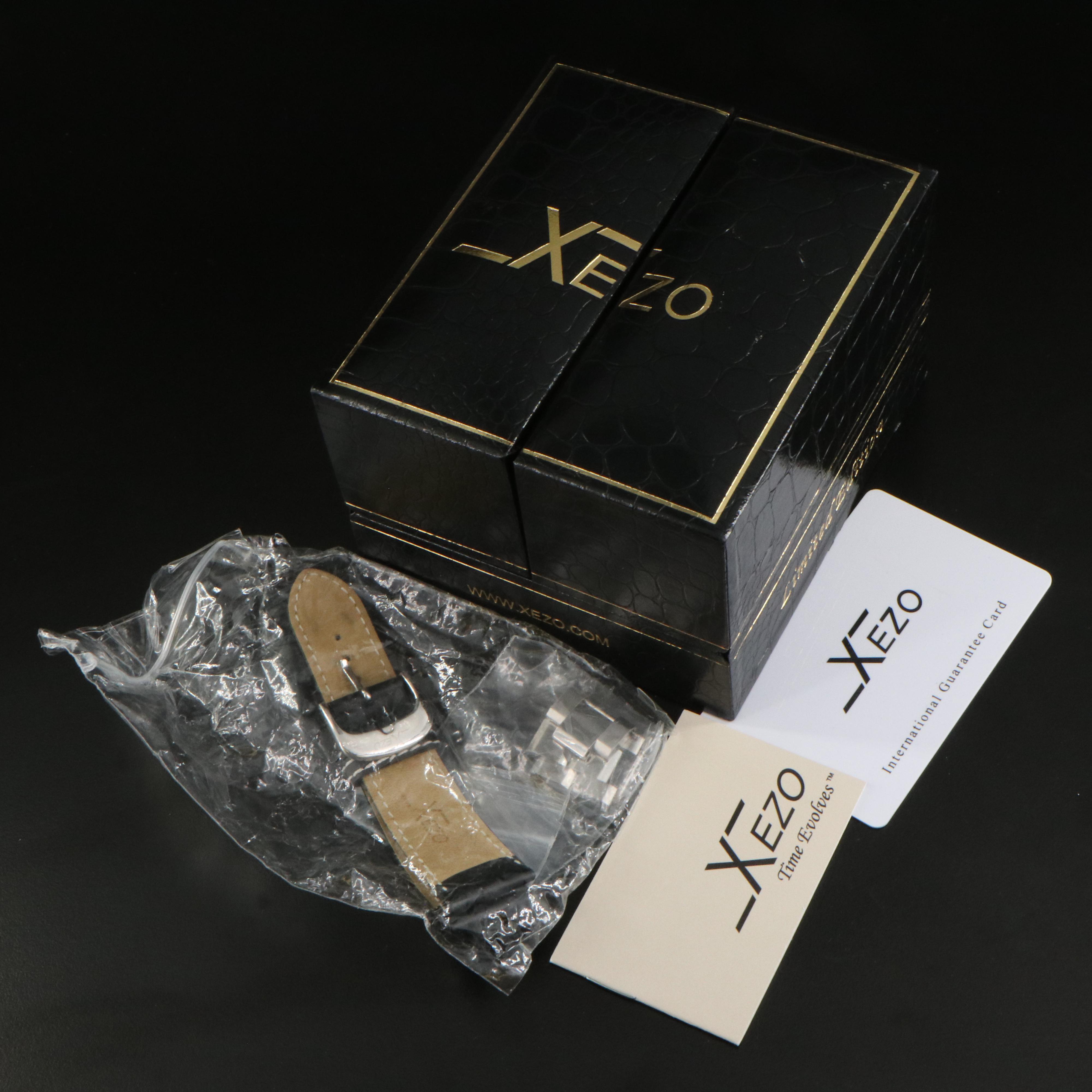 Xezo Air Commando D44S Watch with Guilloche Dial