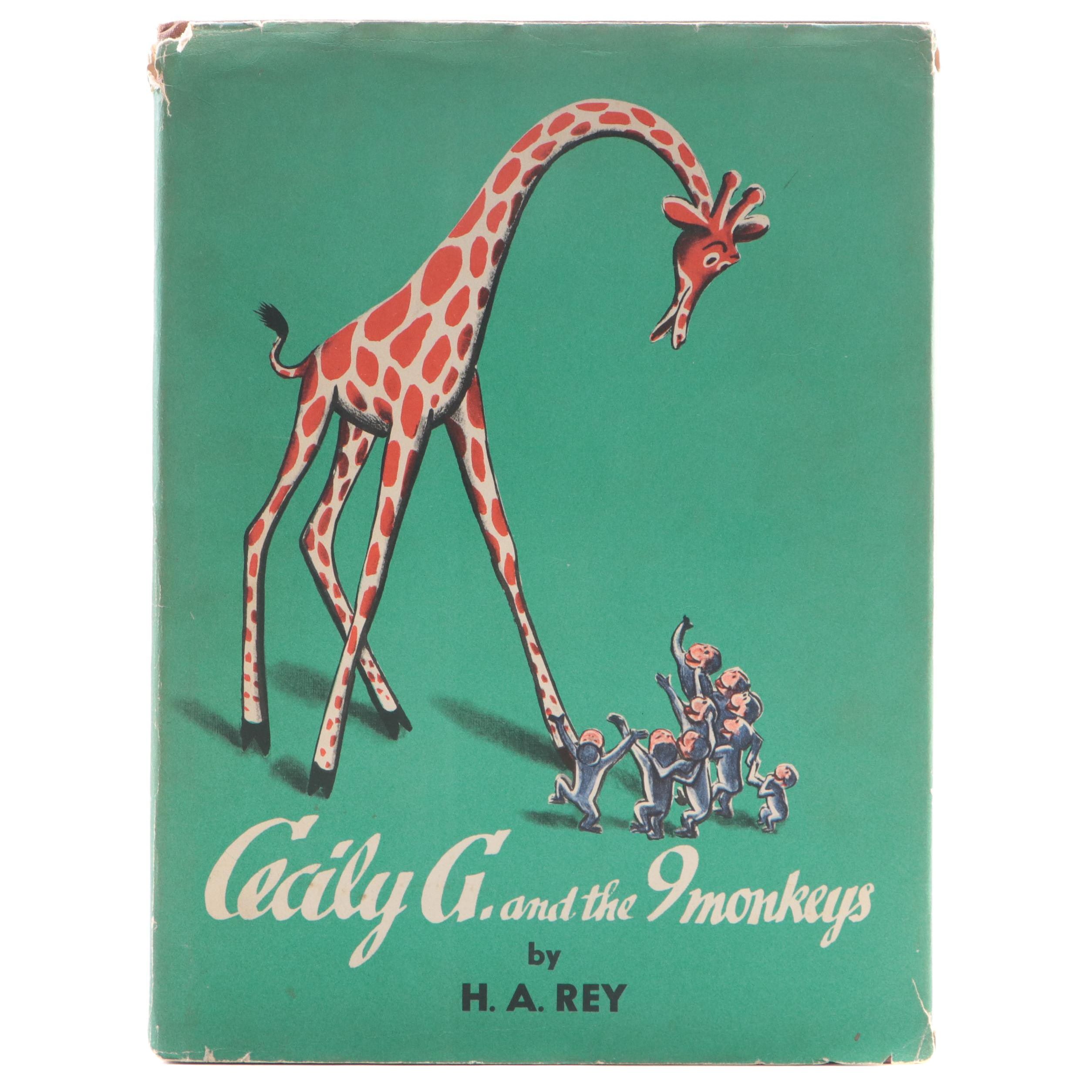 Early Edition "Cecily G. and the Nine Monkeys" by H. A. Rey, Mid-20th Century