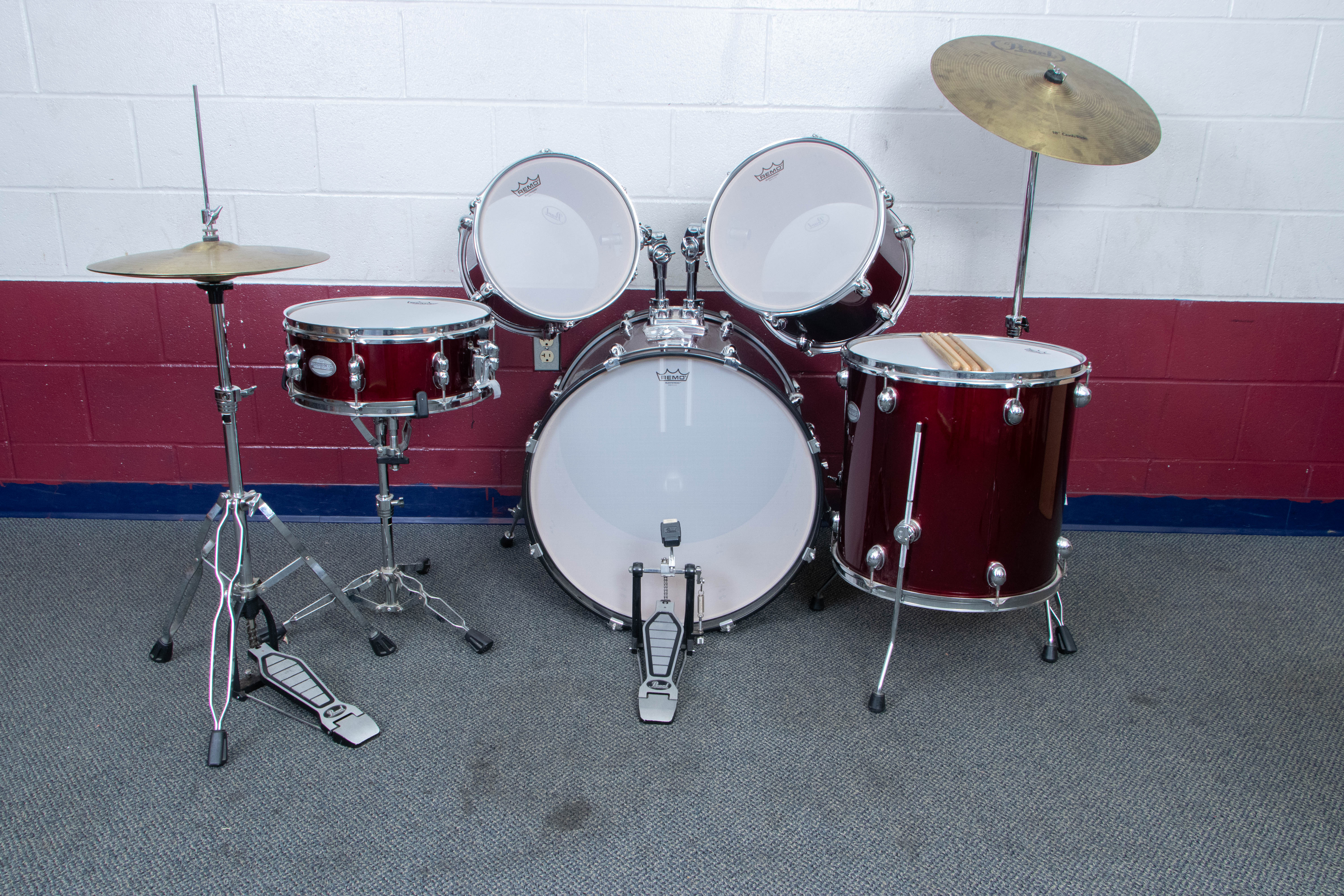 Pearl "Soundcheck" 5-Piece Drum Set with Remo Silentstroke Drumheads