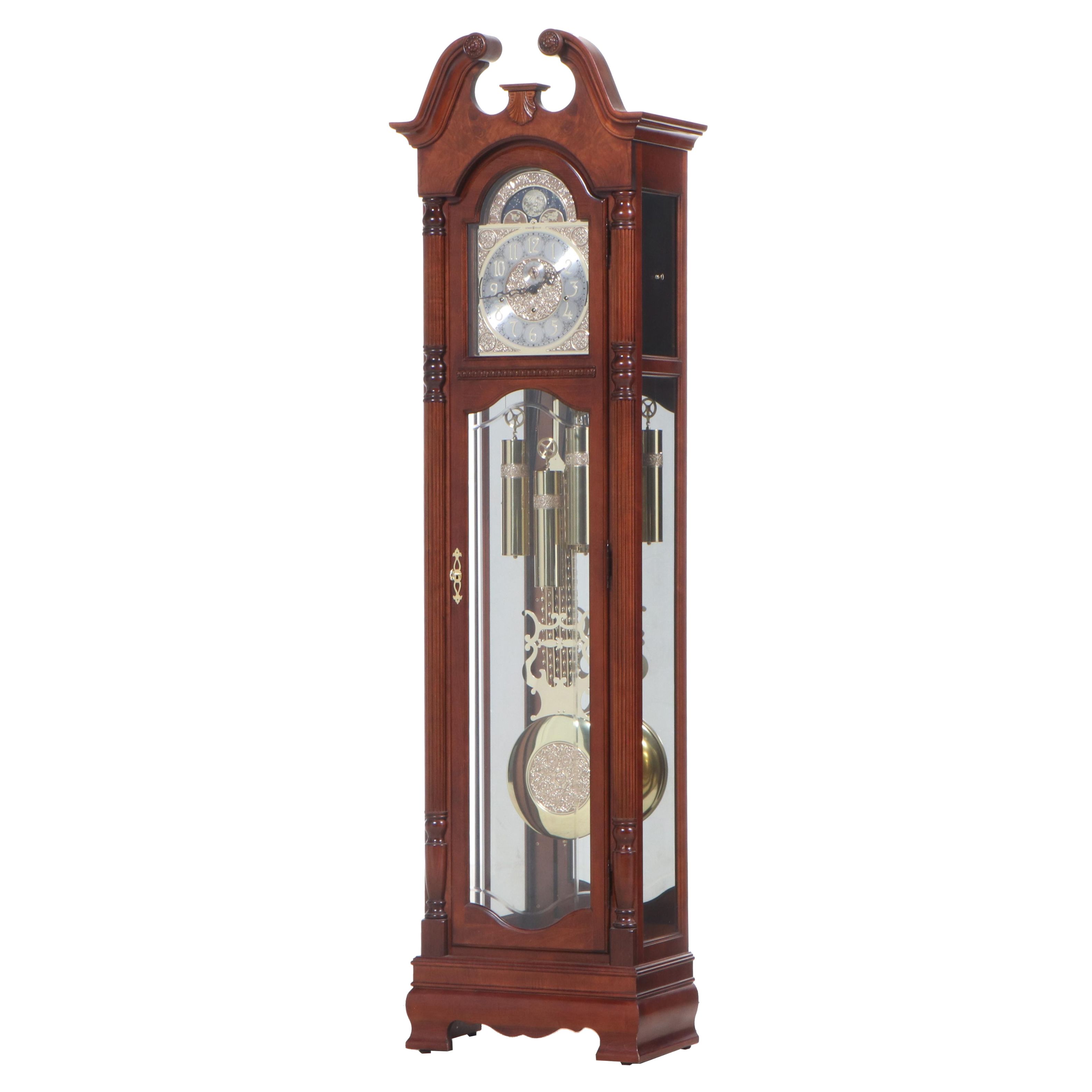 Howard Miller Colonial Style Maple Grandfather Clock