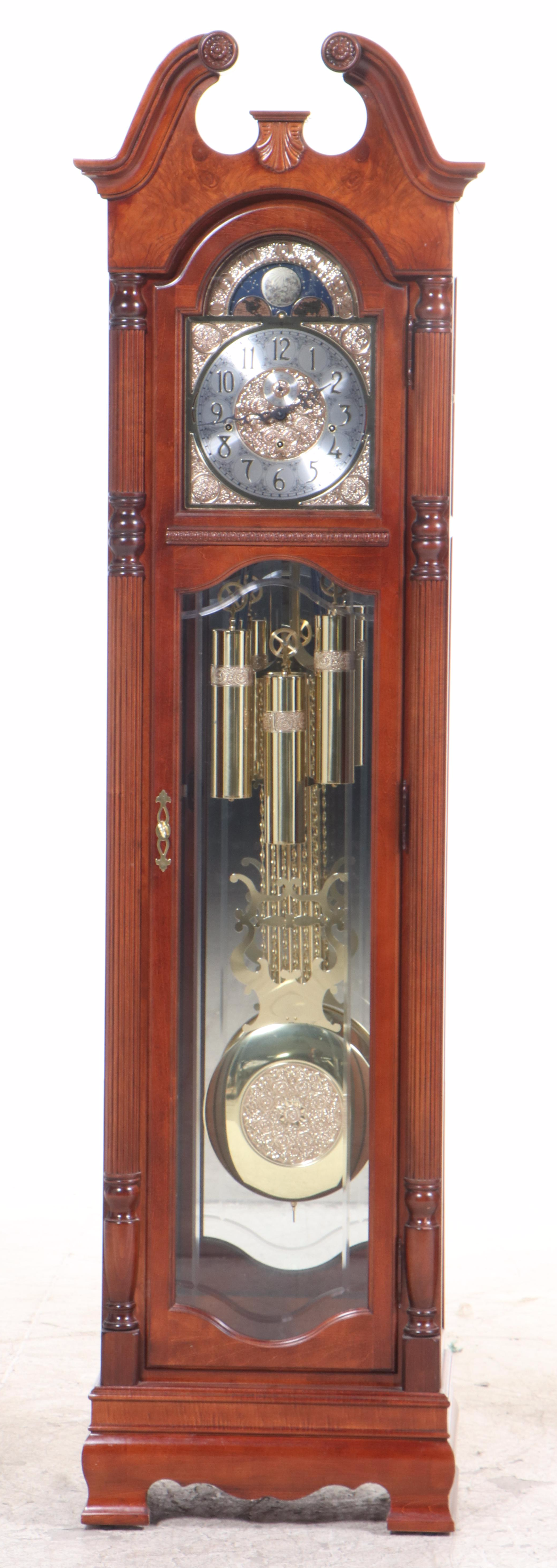 Howard Miller Colonial Style Maple Grandfather Clock