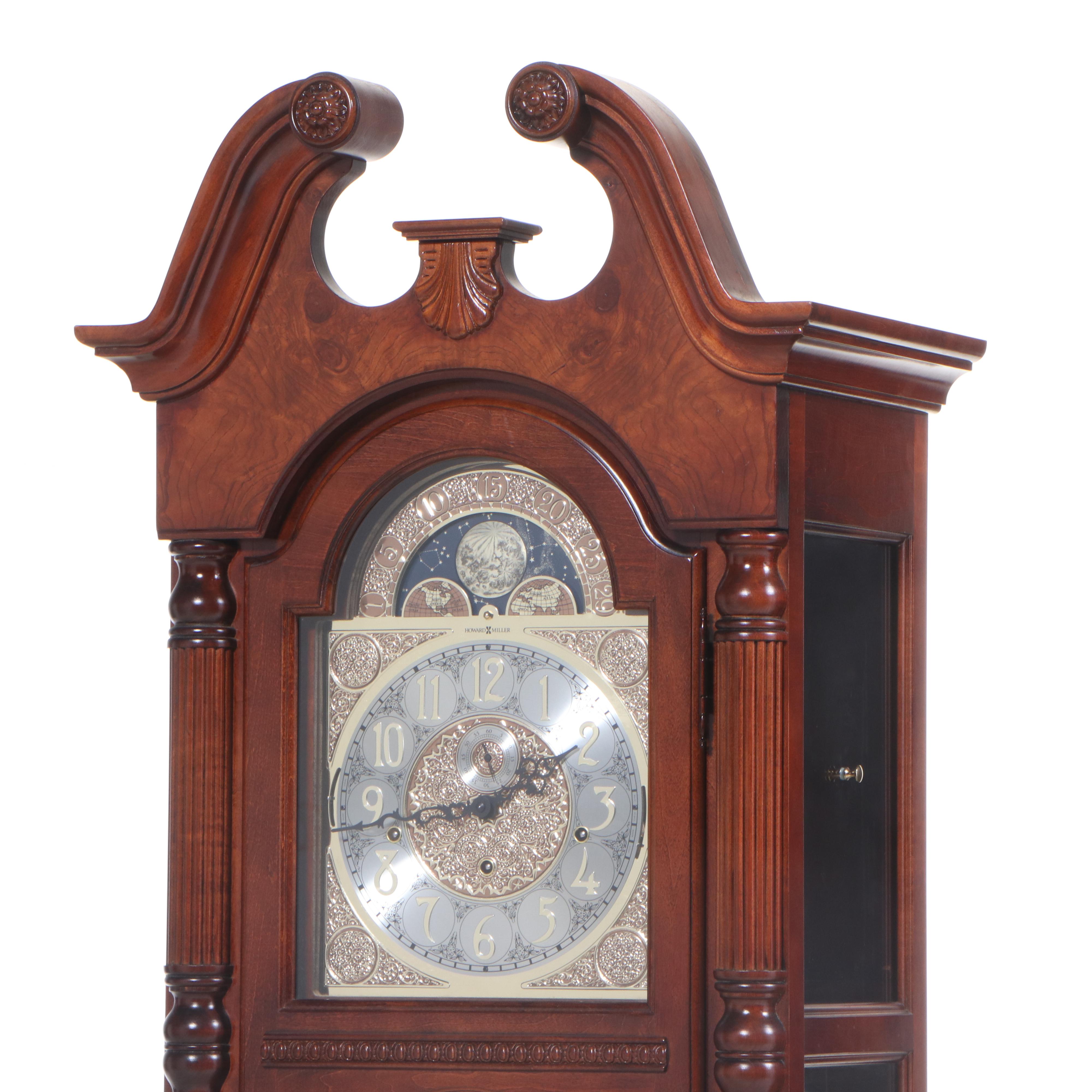 Howard Miller Colonial Style Maple Grandfather Clock