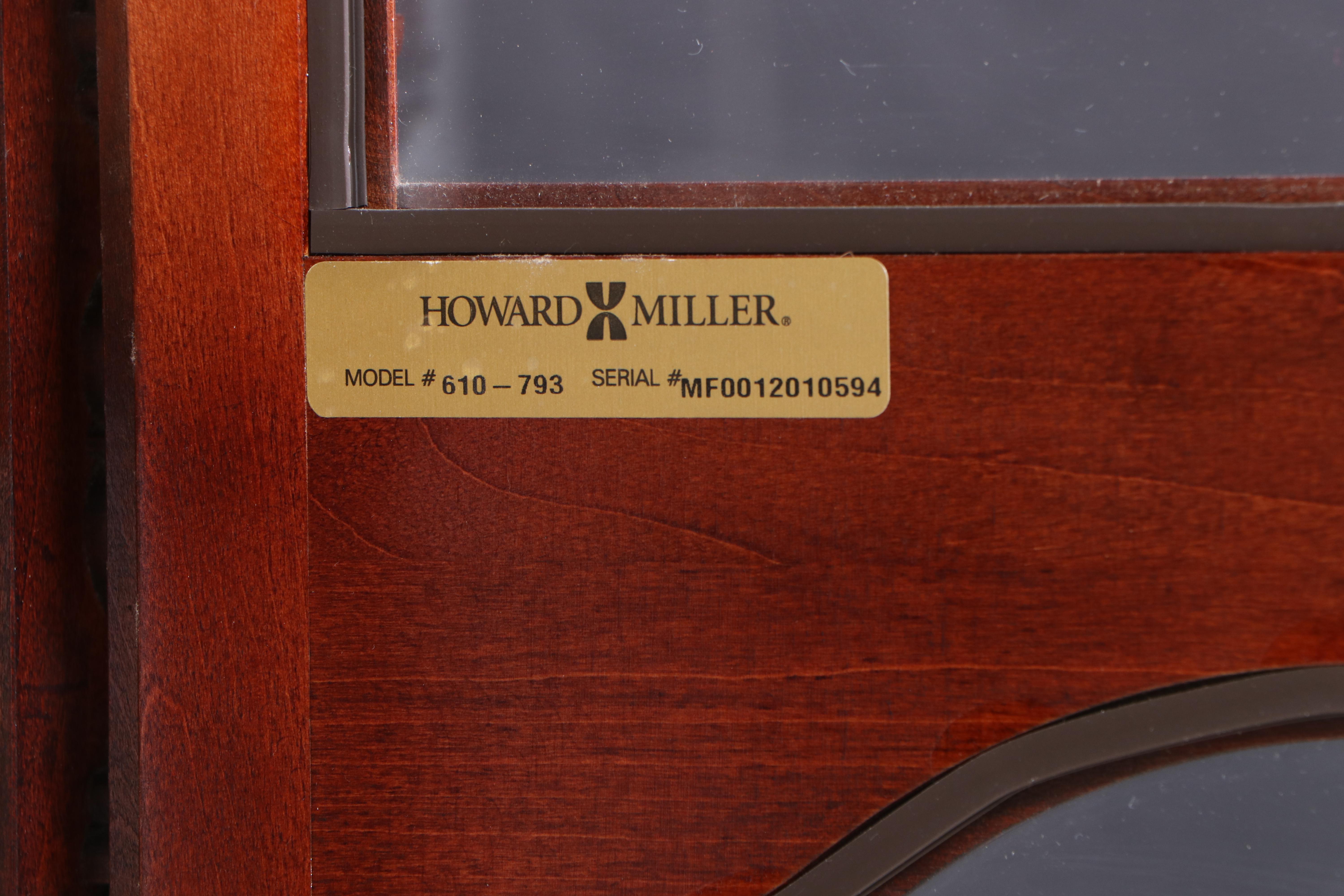 Howard Miller Colonial Style Maple Grandfather Clock