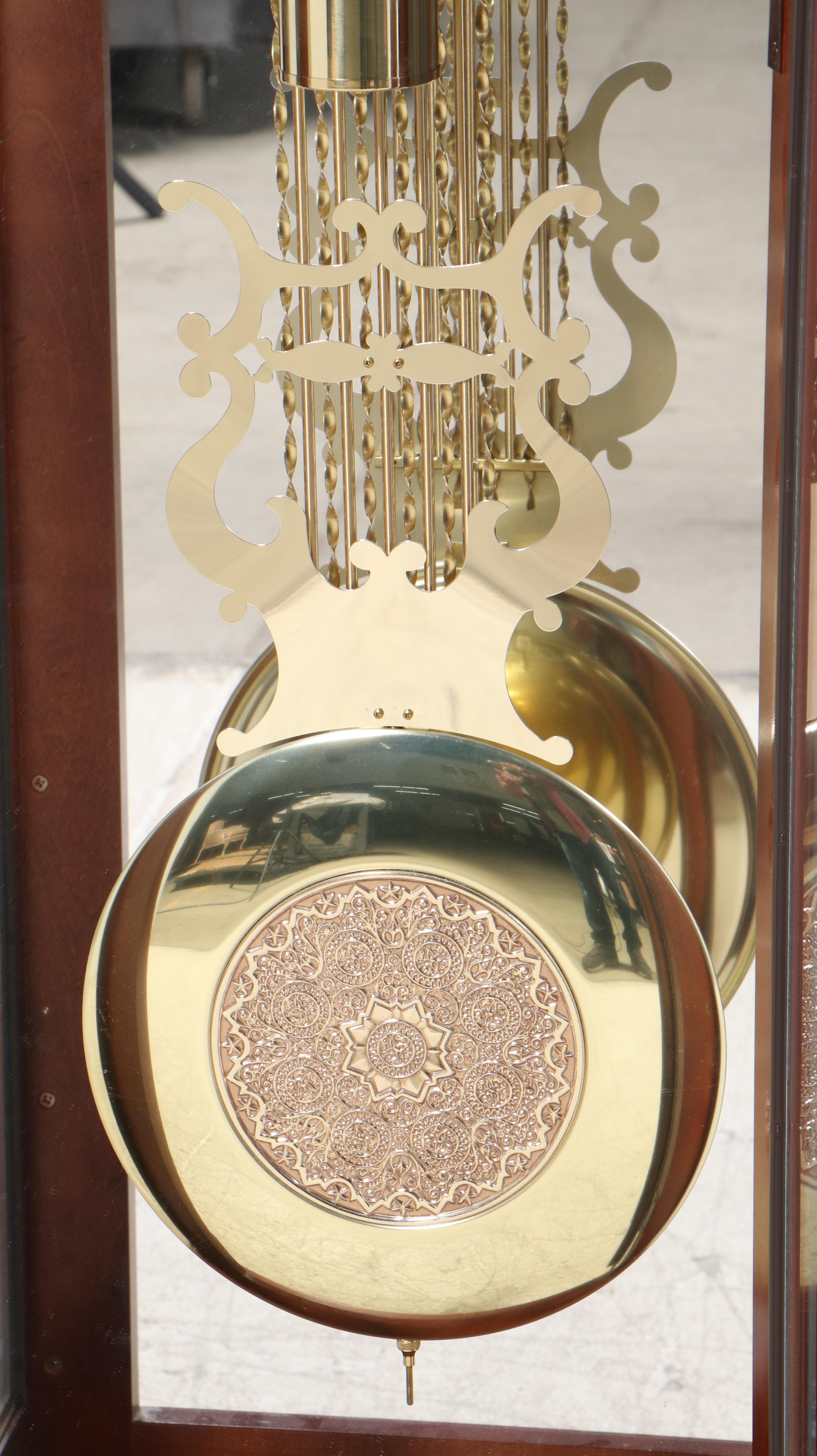 Howard Miller Colonial Style Maple Grandfather Clock