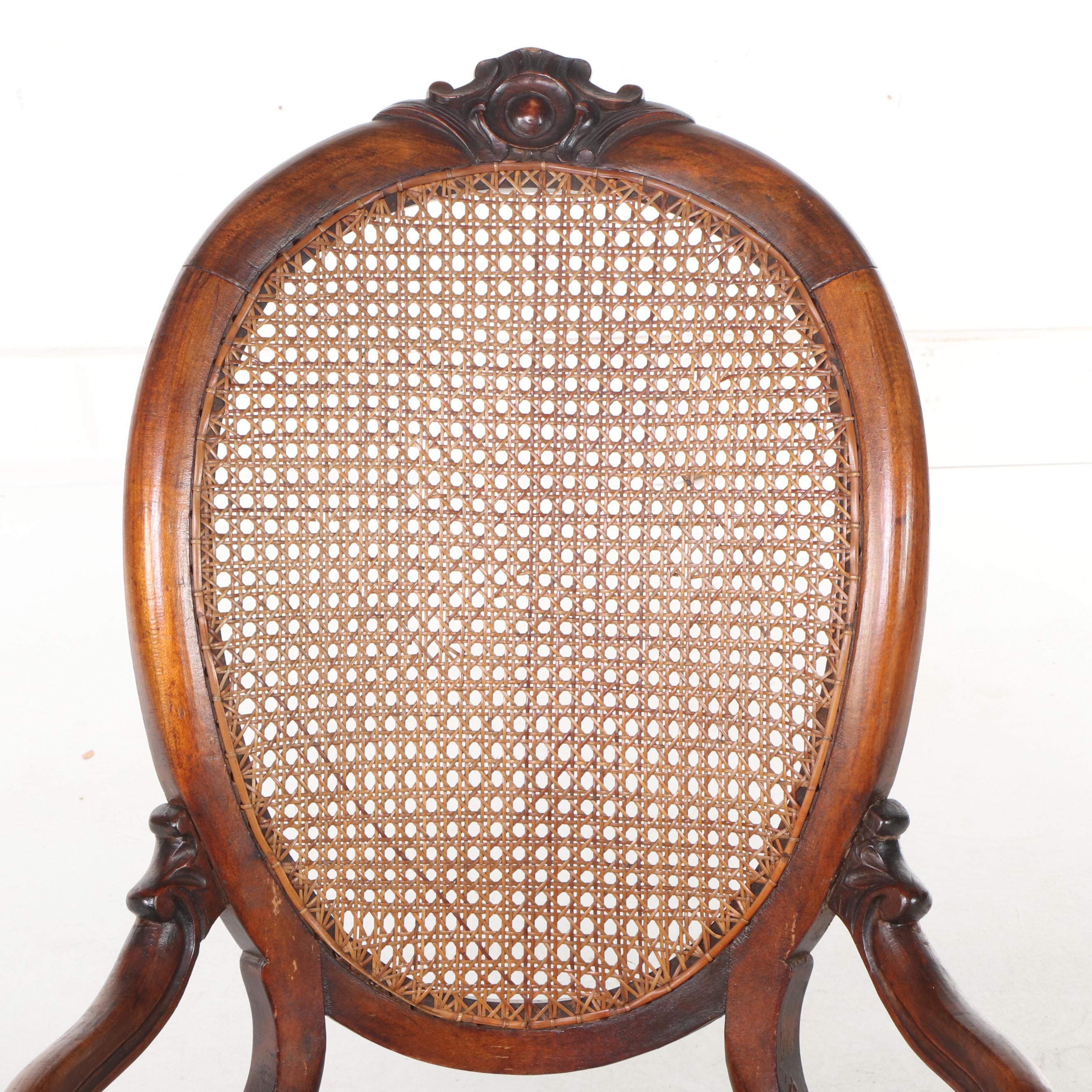 American Rococo Revival Rocker, Late 19th Century