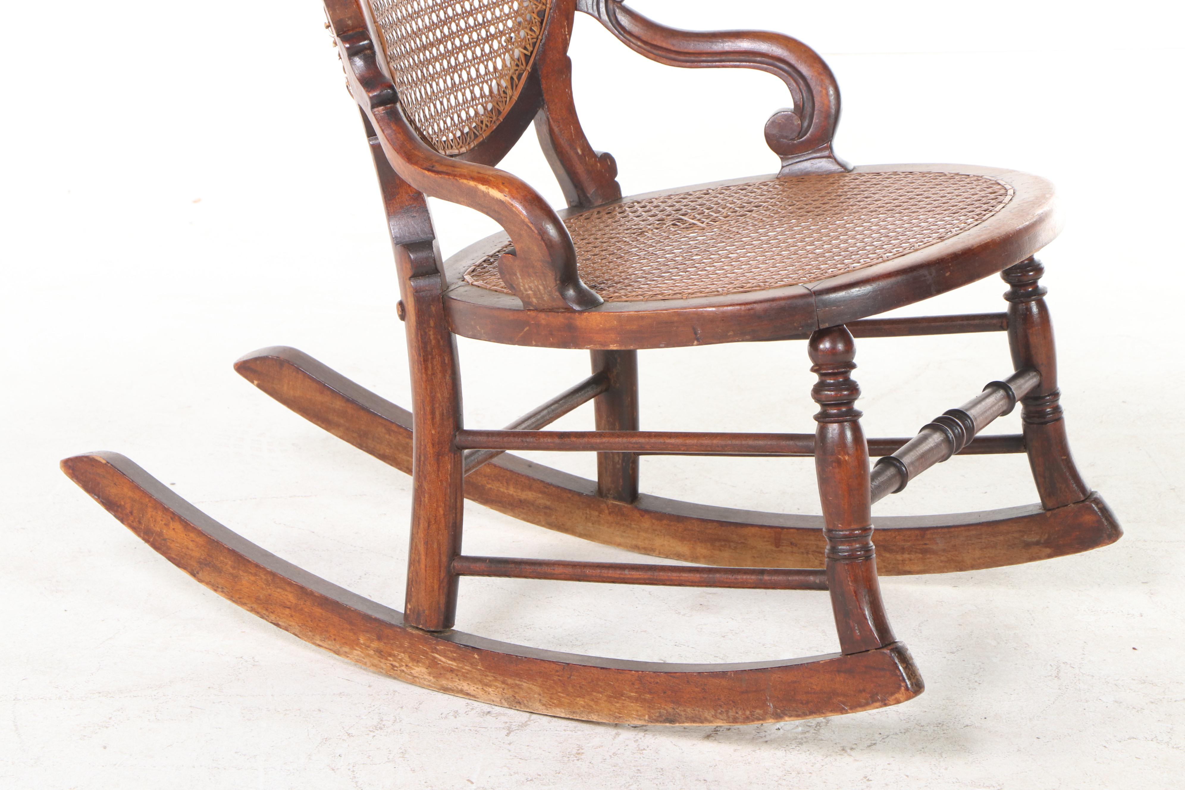 American Rococo Revival Rocker, Late 19th Century
