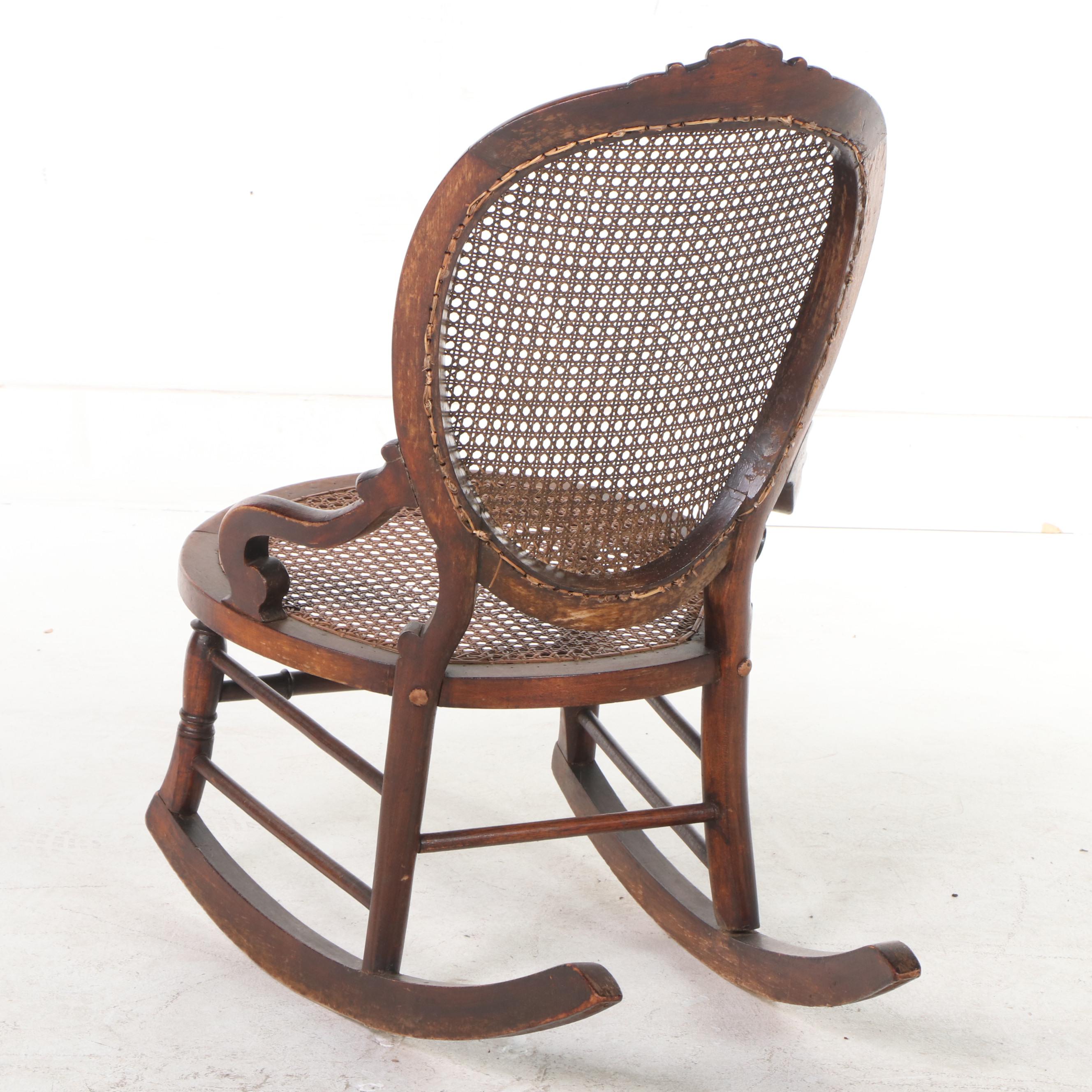 American Rococo Revival Rocker, Late 19th Century