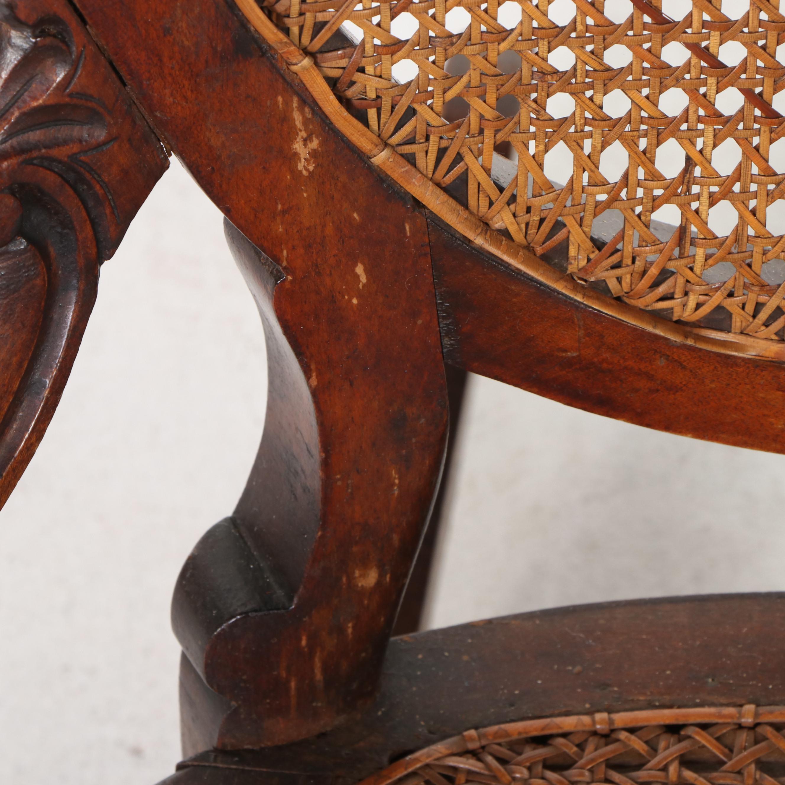 American Rococo Revival Rocker, Late 19th Century