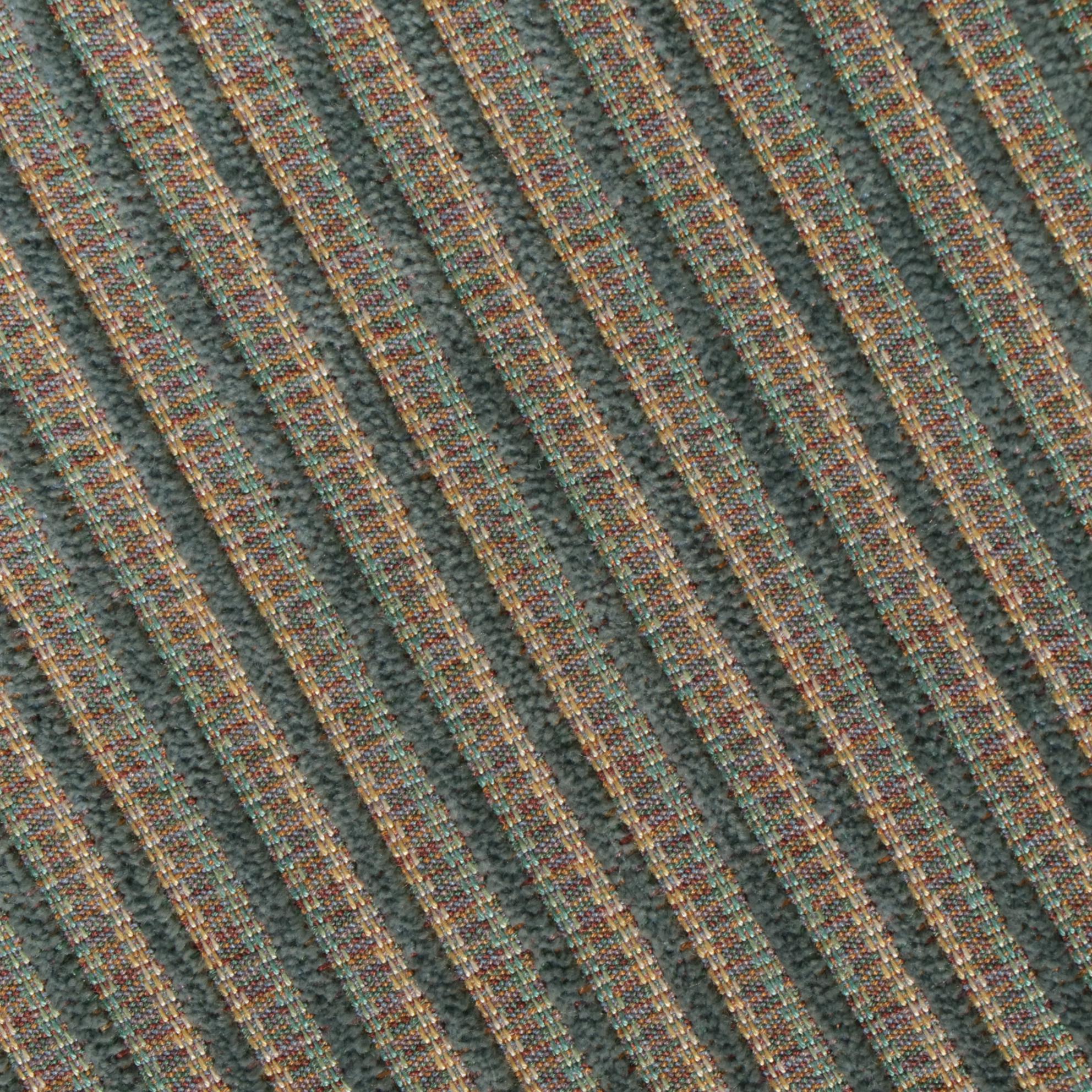 Pair of Modernist Curved Back Loveseats with Custom Upholstery, Late 20th C.