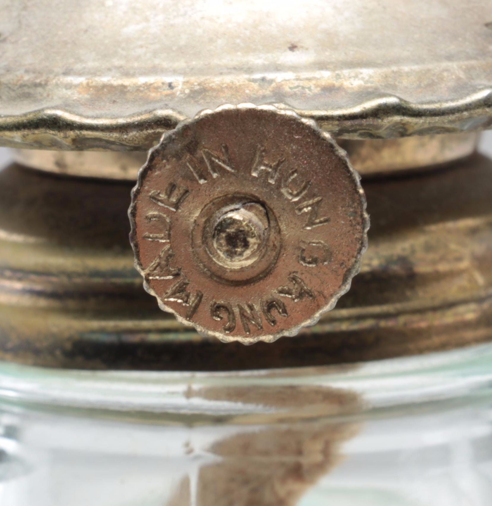 Plume & Atwood Pressed Glass Oil Lamps with Other Oil Lamp