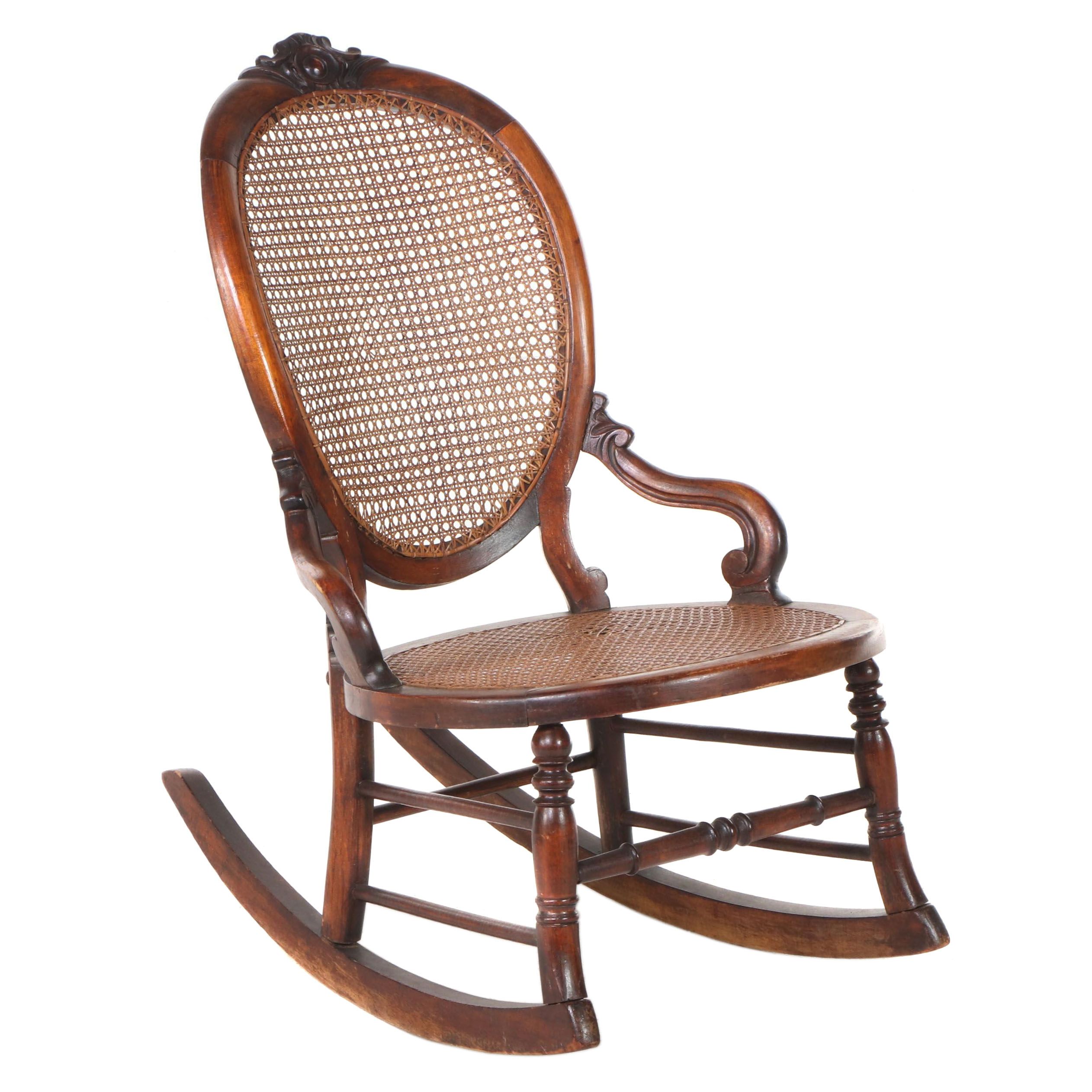 American Rococo Revival Rocker, Late 19th Century