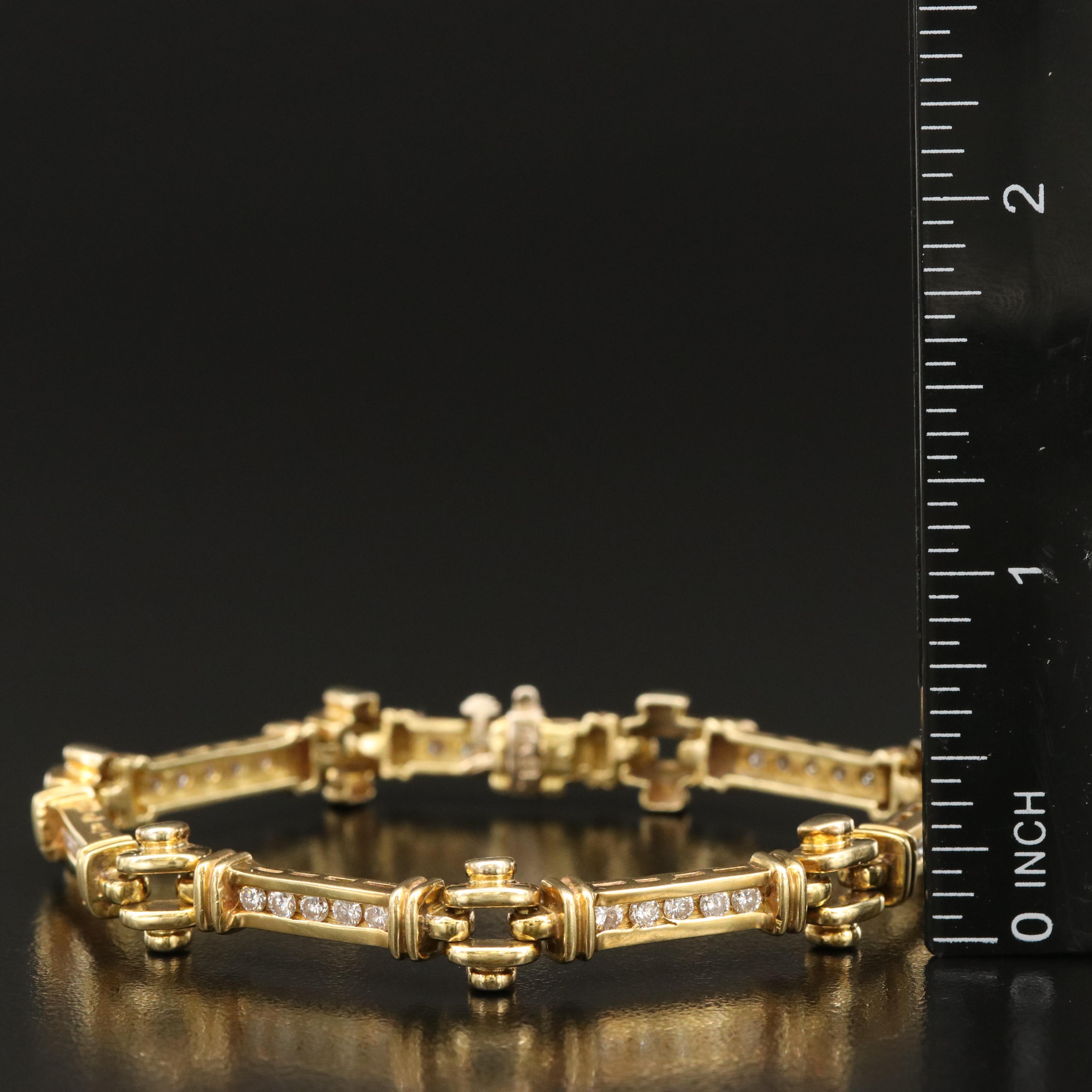 18K 1.47 CTW Diamond Bracelet