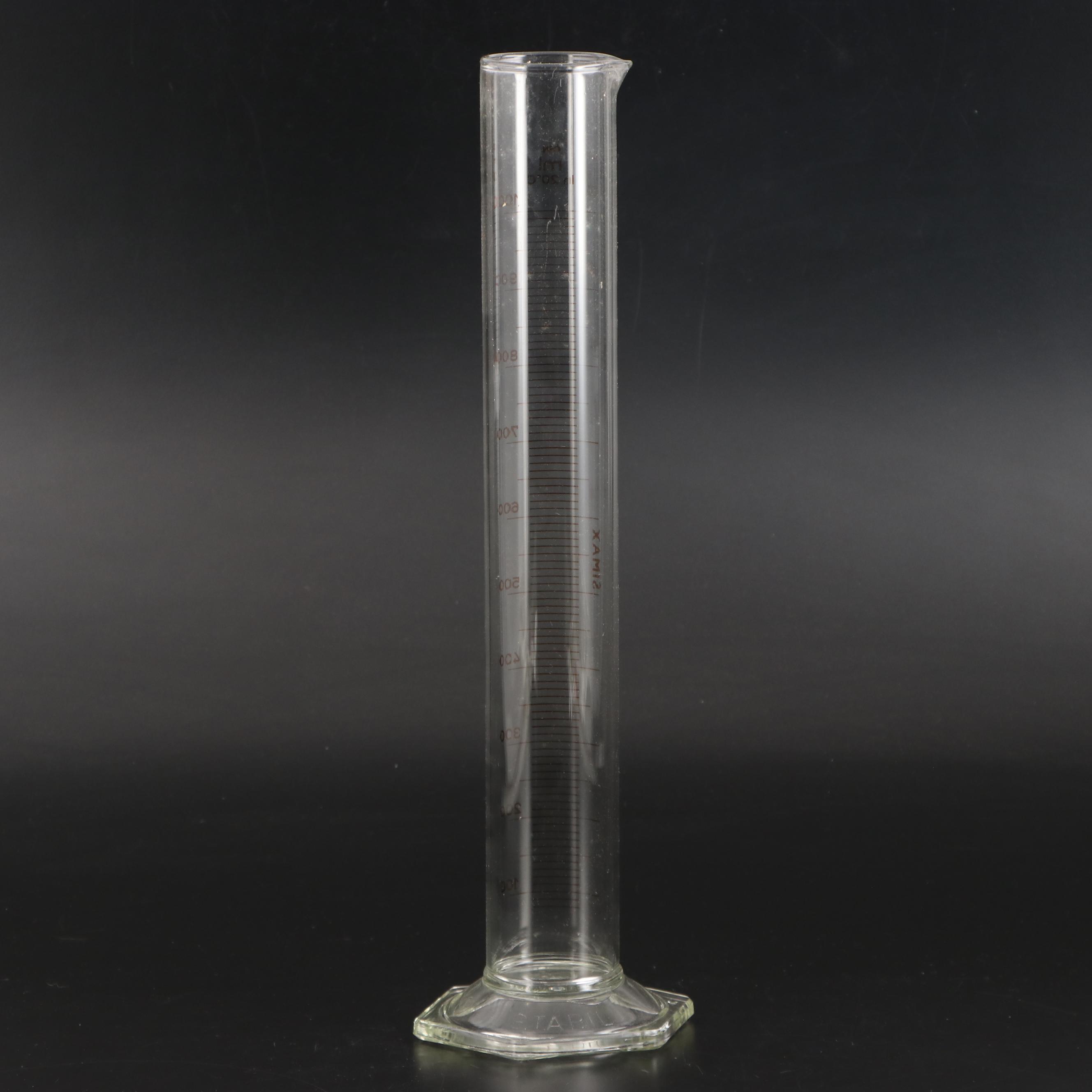 Kavalier Stabil Czech Simax Graduated Glass Lab Cylinders