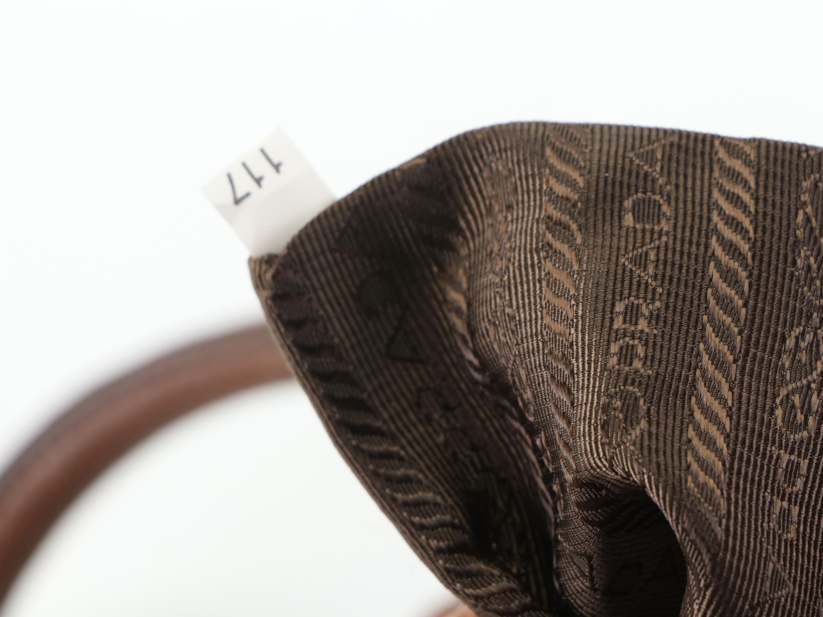 Prada Medium Tote Bag in Brown Gradient Deerskin Leather with Strap