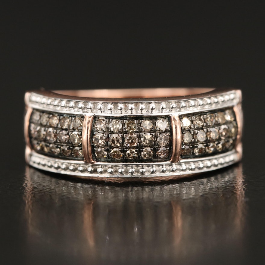 10K Rose Gold 0.48 CTW Diamond Ring