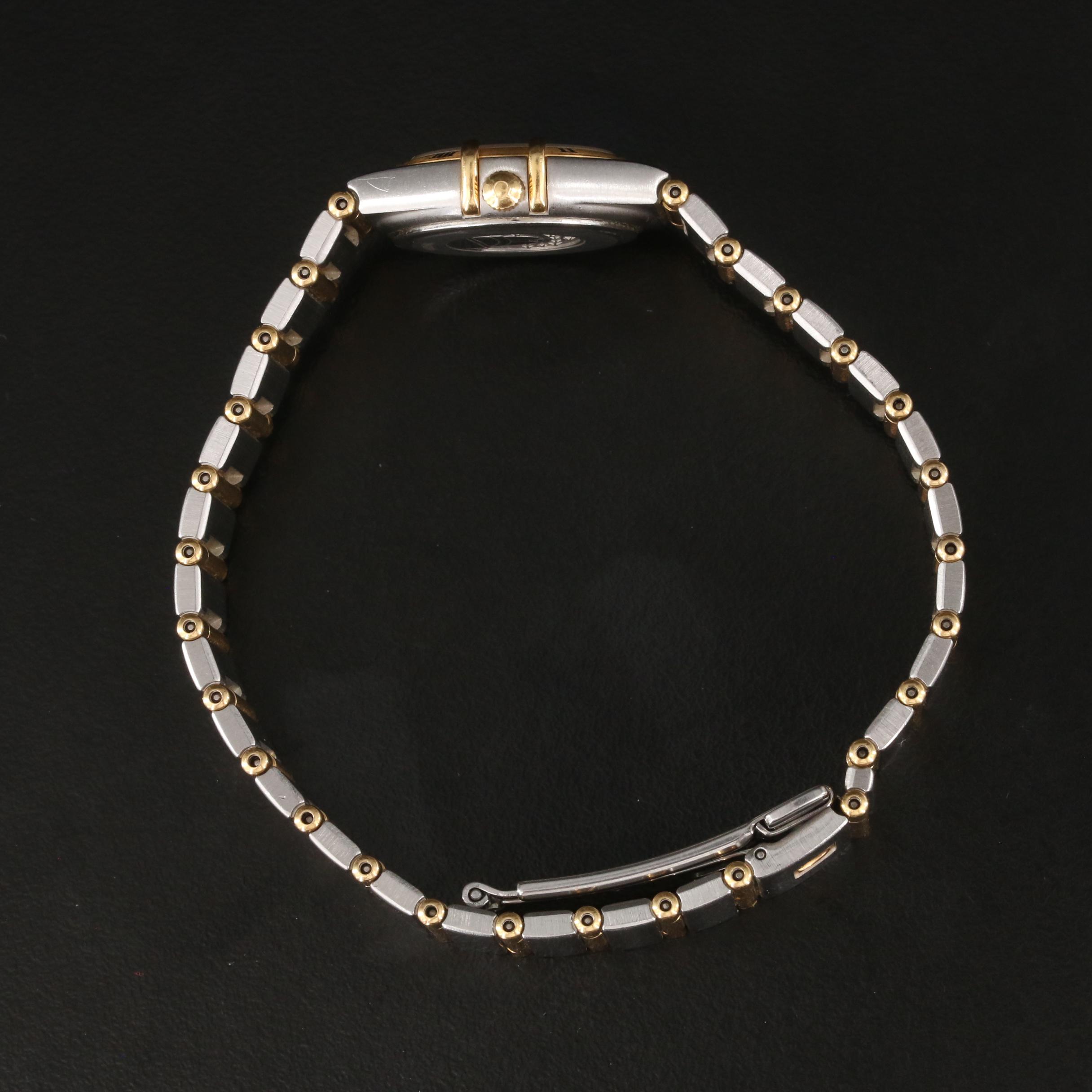 Omega Mother-of-Pearl Factory Diamond Dial Full Bar Bracelet