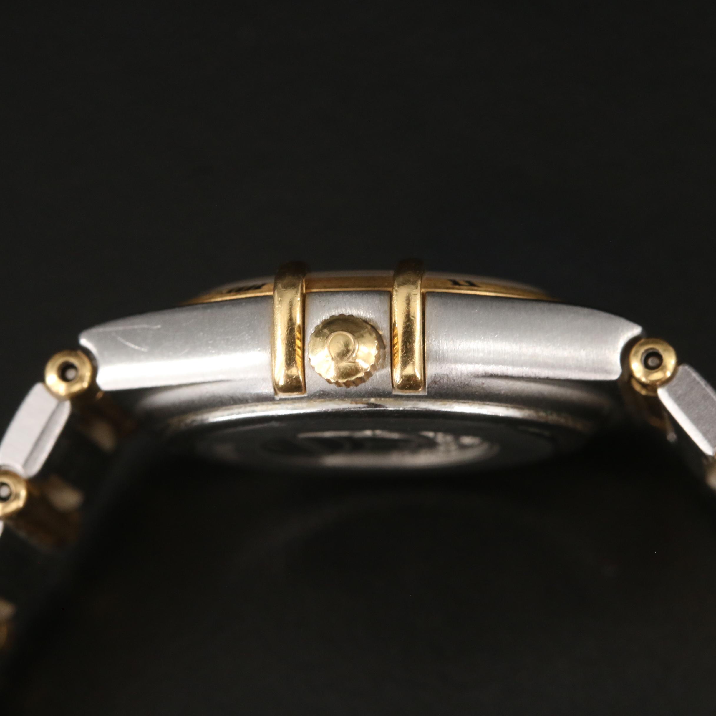 Omega Mother-of-Pearl Factory Diamond Dial Full Bar Bracelet