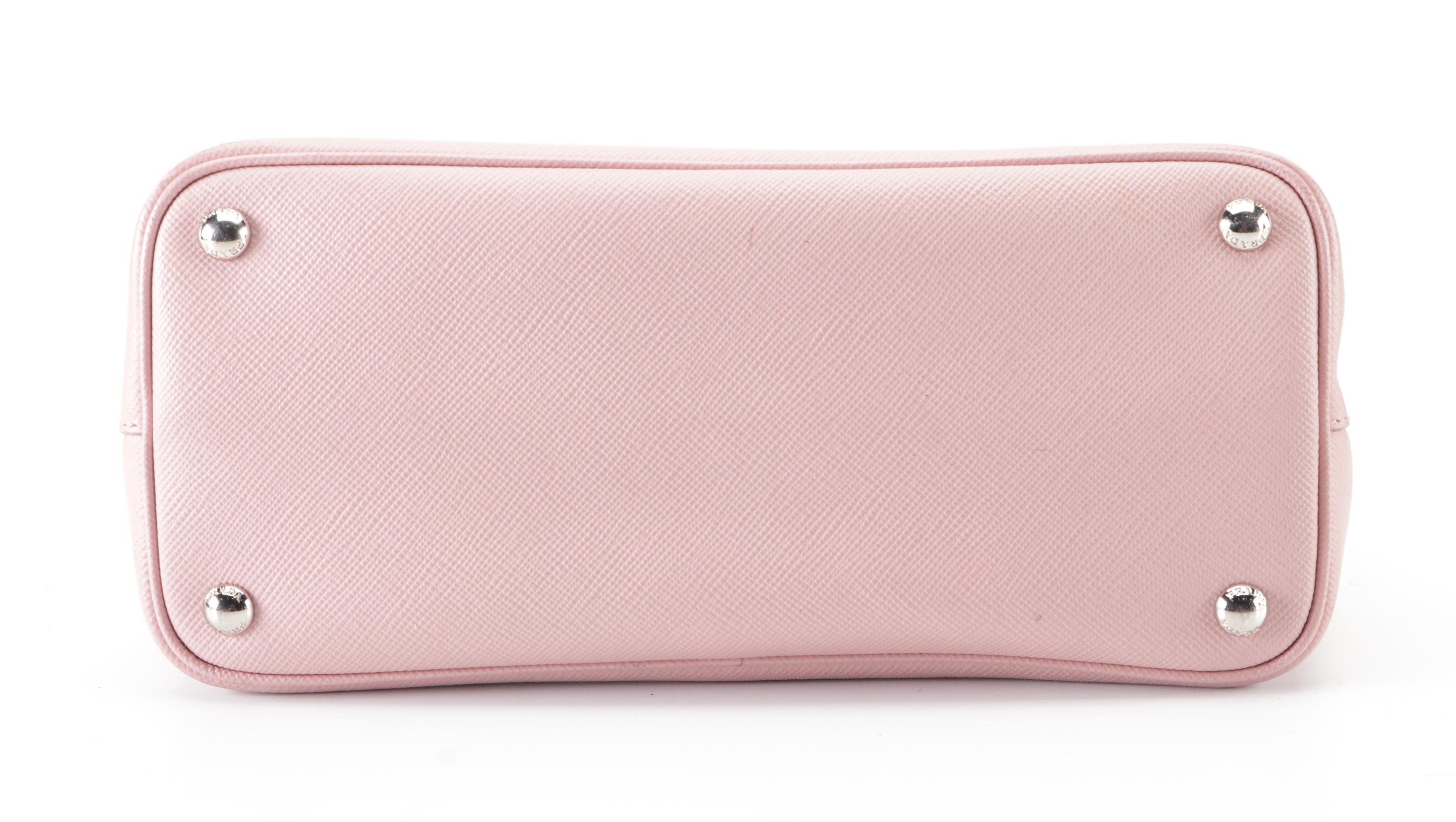 Prada Pink Saffiano Leather Convertible Tote Bag