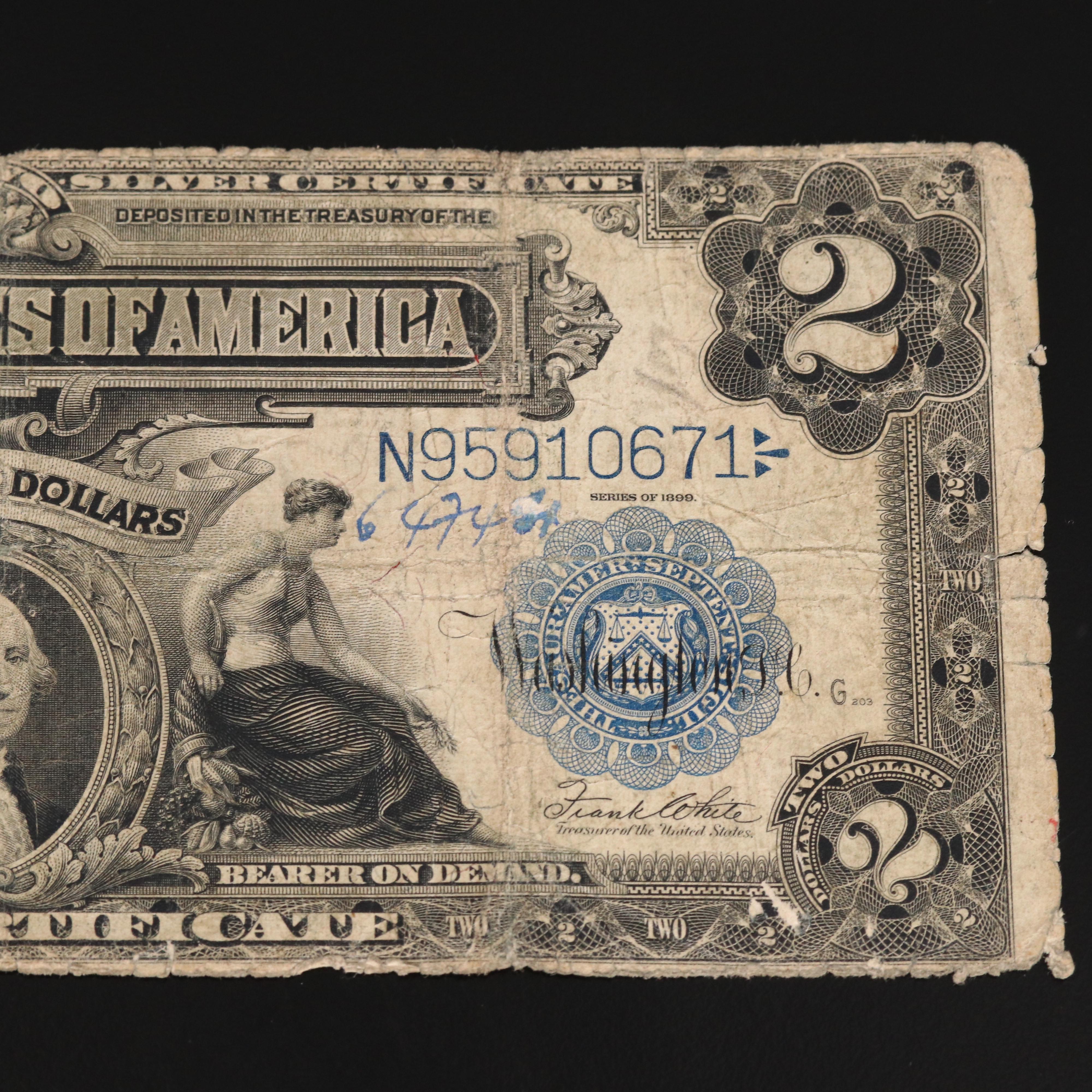Series of 1899 $2 Silver Certificate