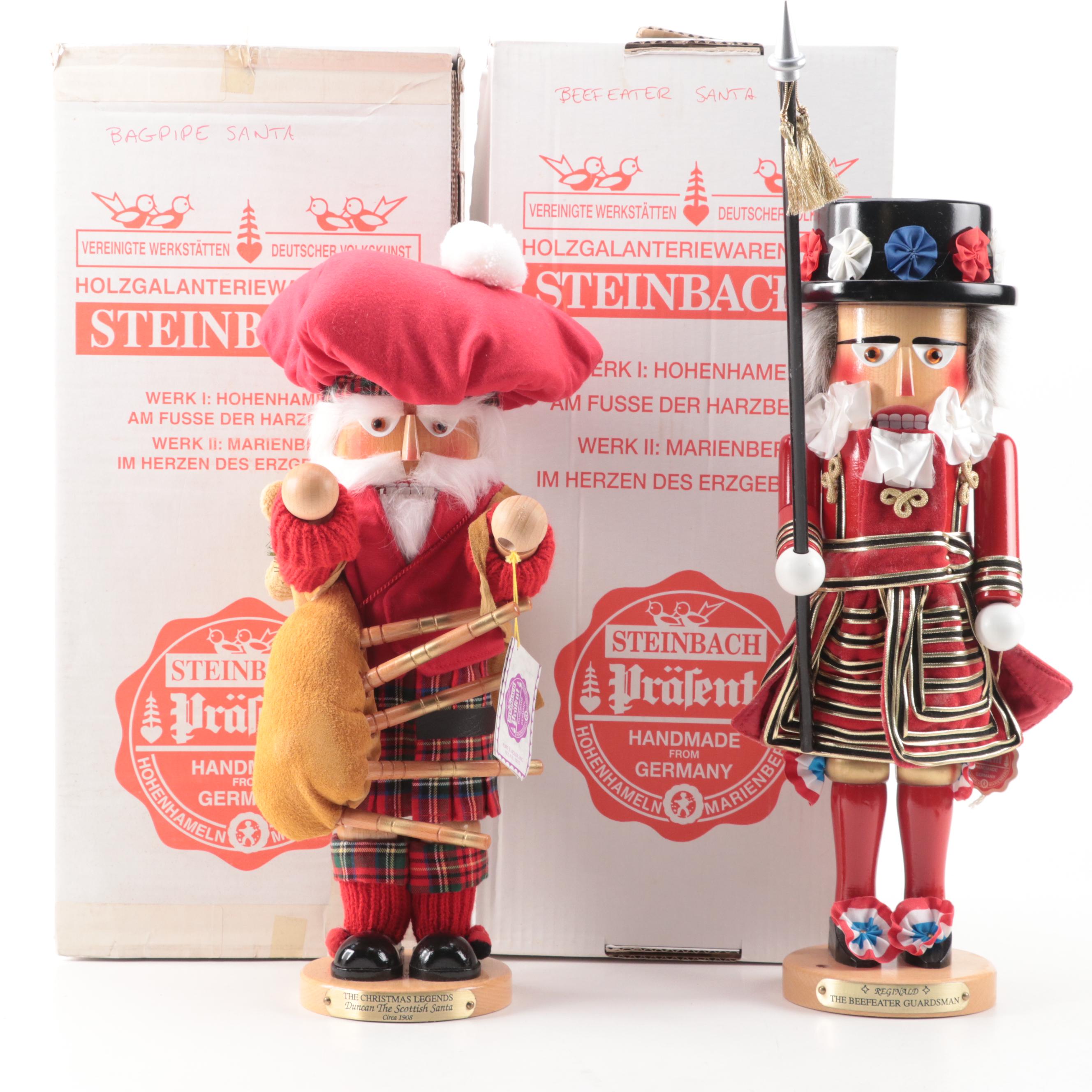 Steinbach "Beefeater" and Scottish Bagpiper Limited Edition Nutcrackers