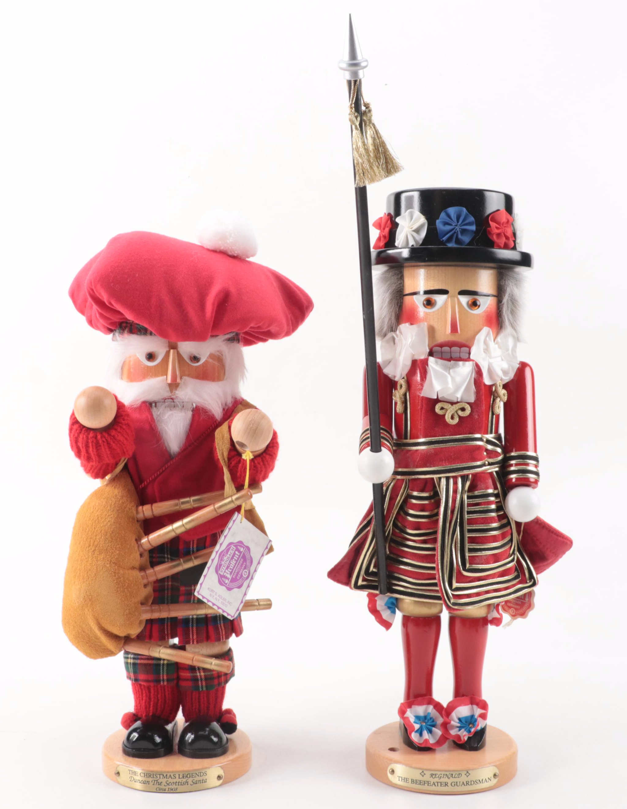 Steinbach "Beefeater" and Scottish Bagpiper Limited Edition Nutcrackers