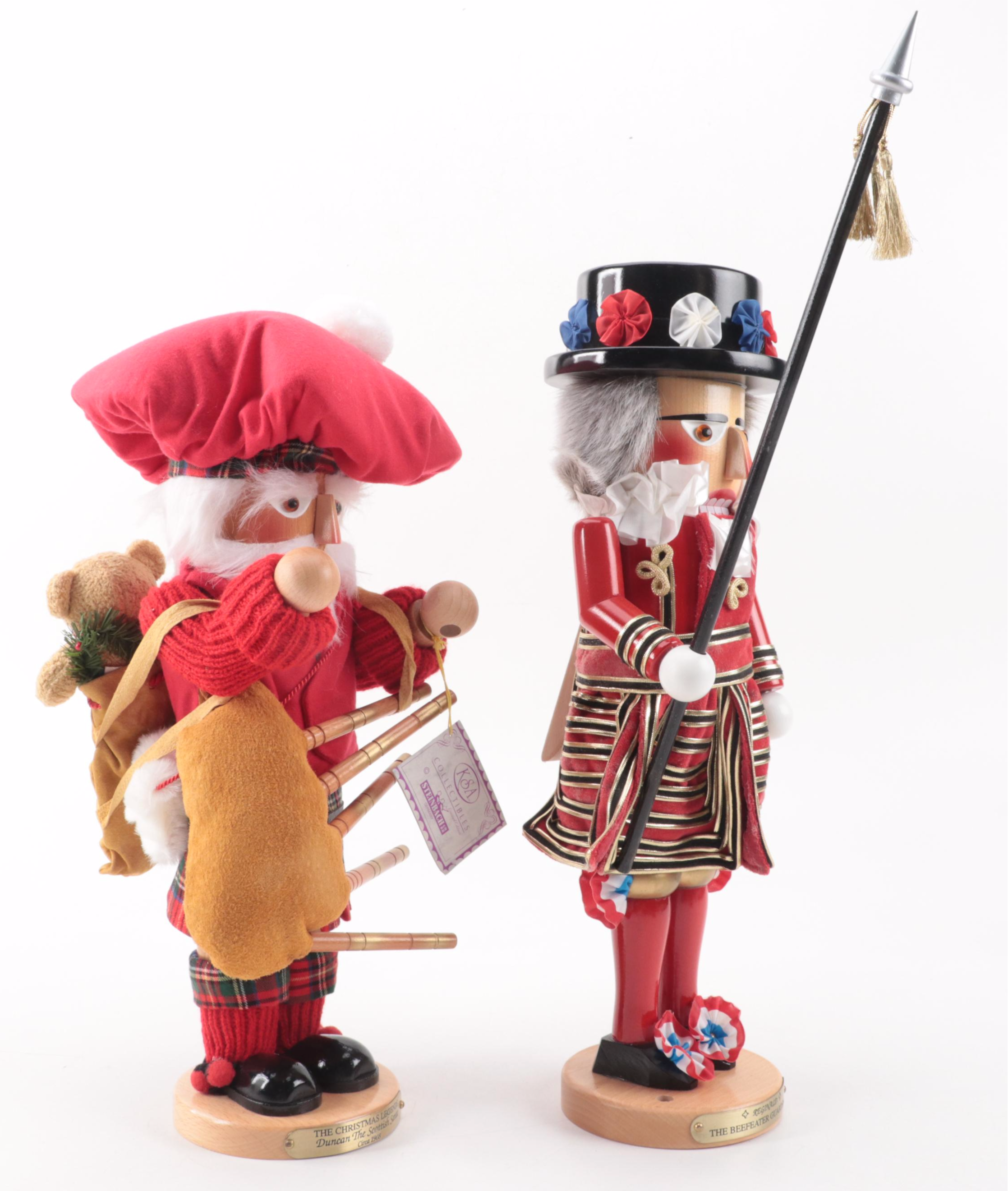 Steinbach "Beefeater" and Scottish Bagpiper Limited Edition Nutcrackers
