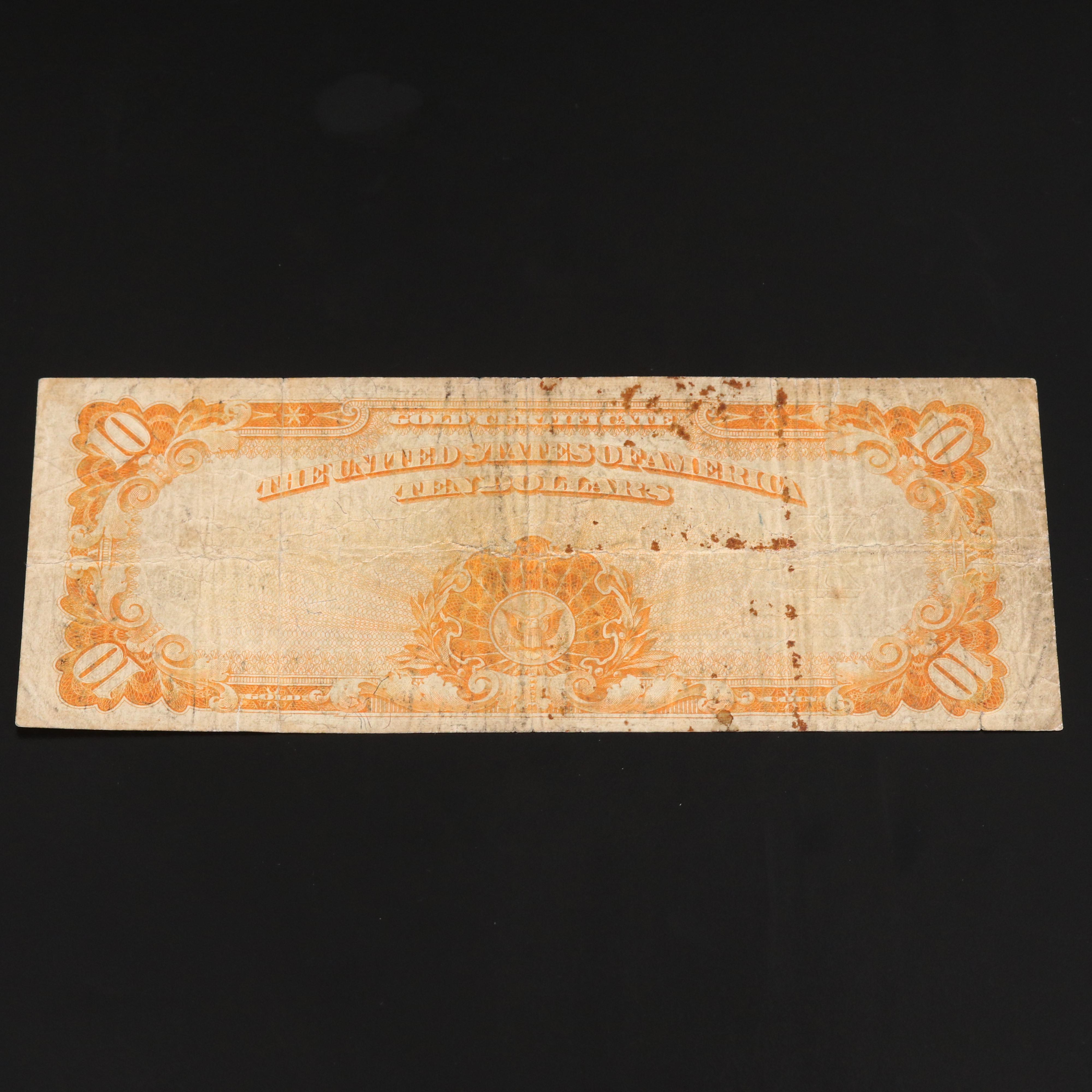 Series of 1922 $10 United States Gold Certificate