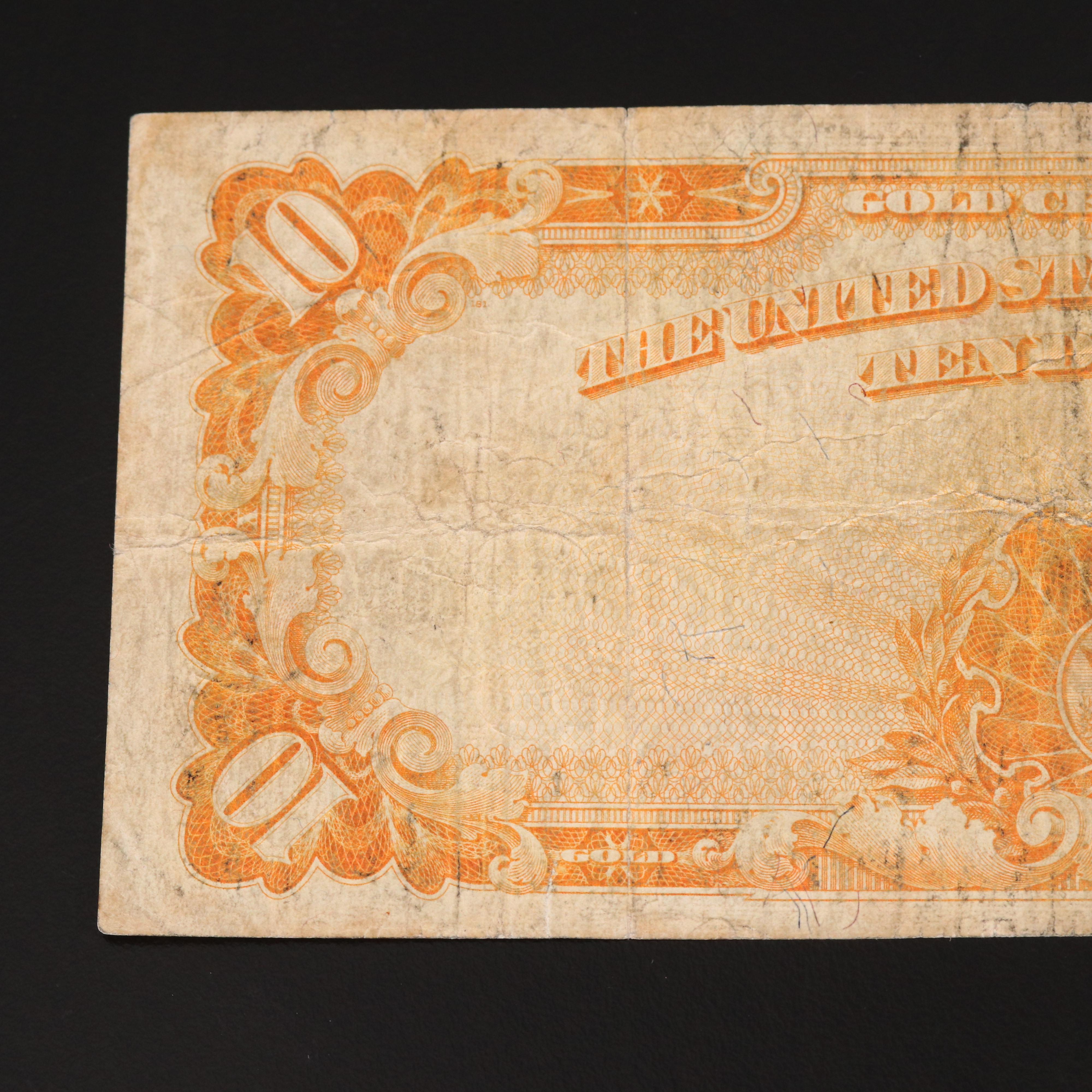 Series of 1922 $10 United States Gold Certificate
