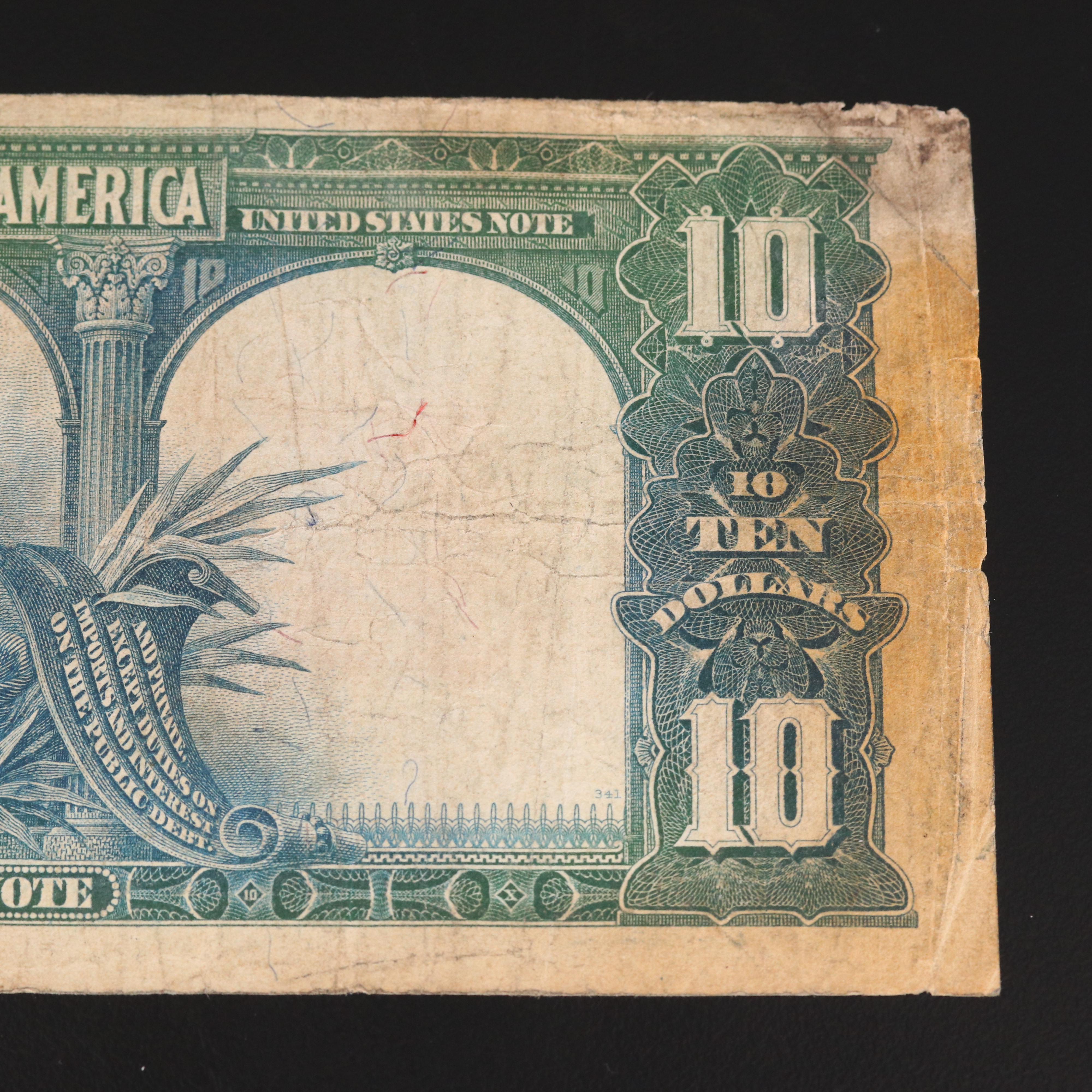 Series of 1901 $10 United States "Bison" Currency Note