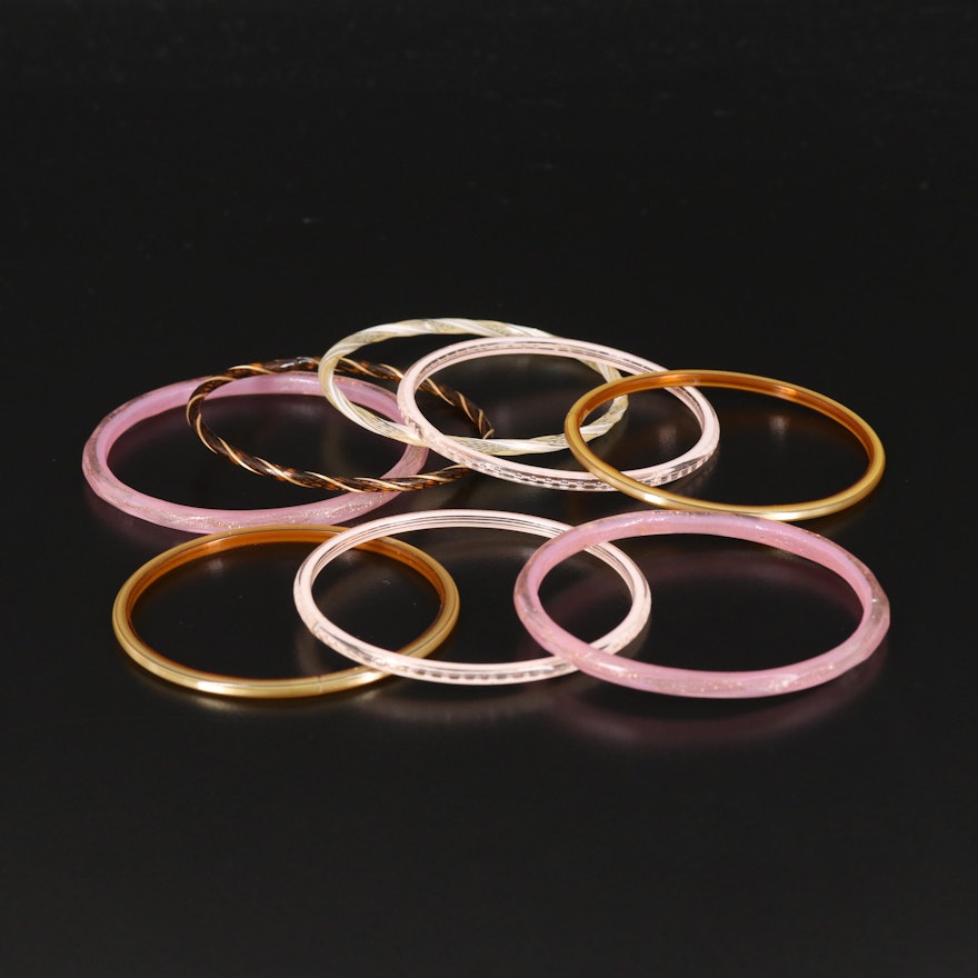 Vintage Venetian Glass Stacking Bangles