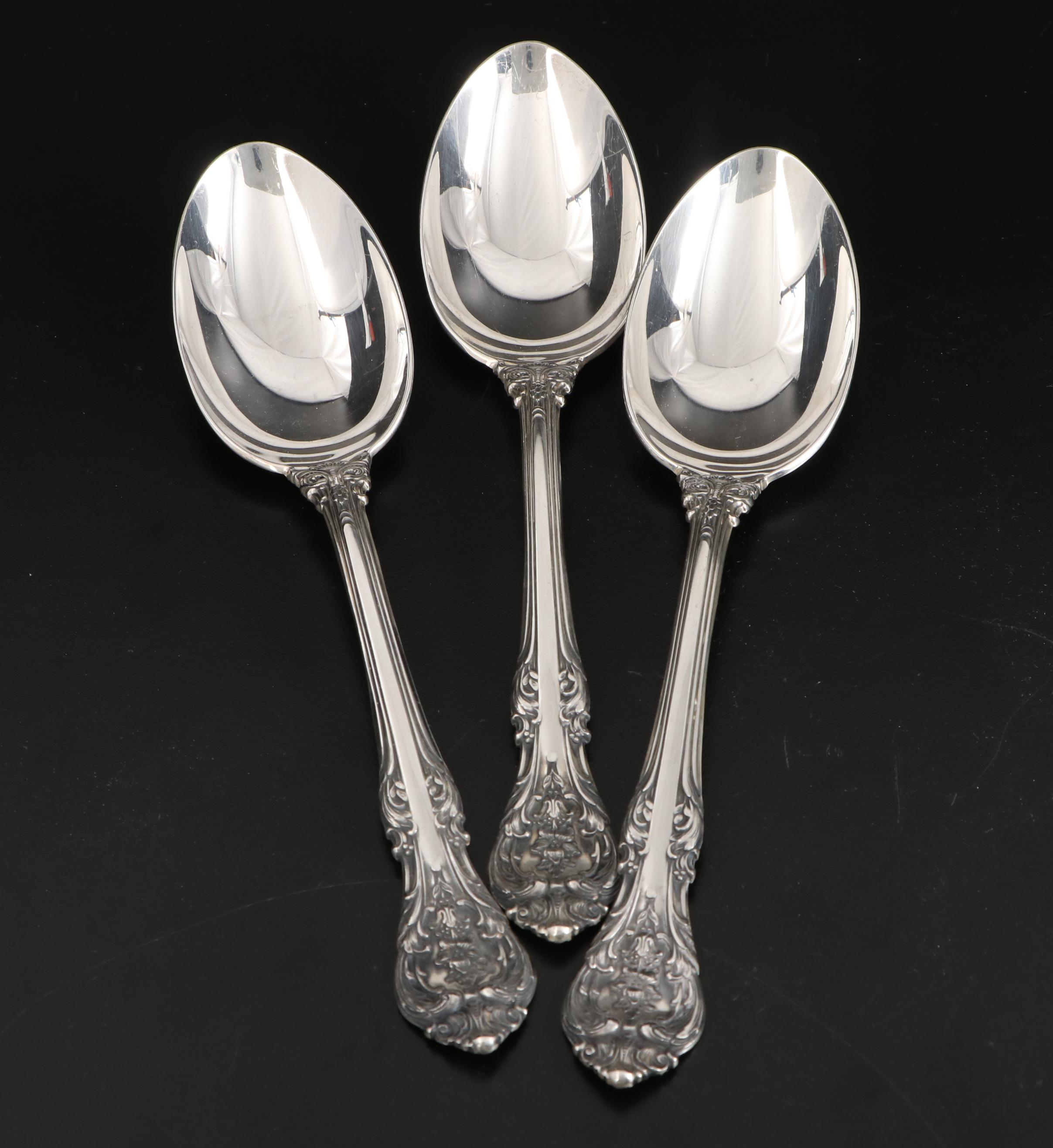 Gorham "King Edward" Sterling Silver Flatware with Storage Chest