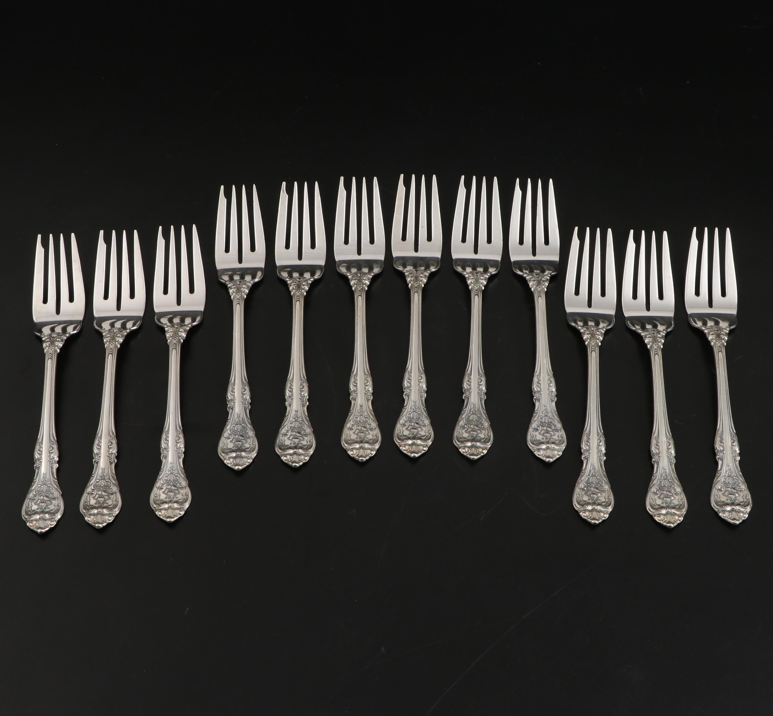 Gorham "King Edward" Sterling Silver Flatware with Storage Chest