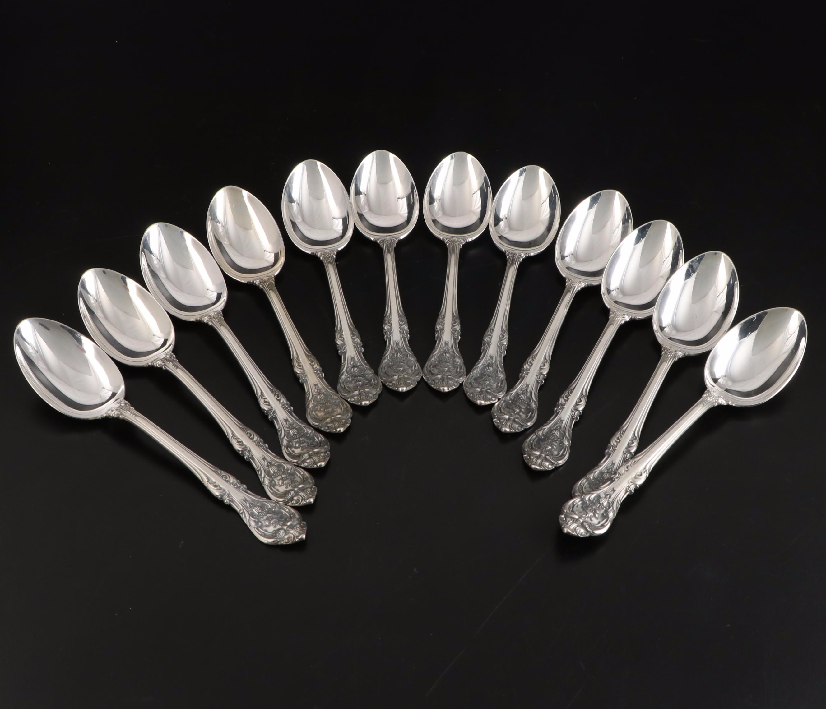 Gorham "King Edward" Sterling Silver Flatware with Storage Chest